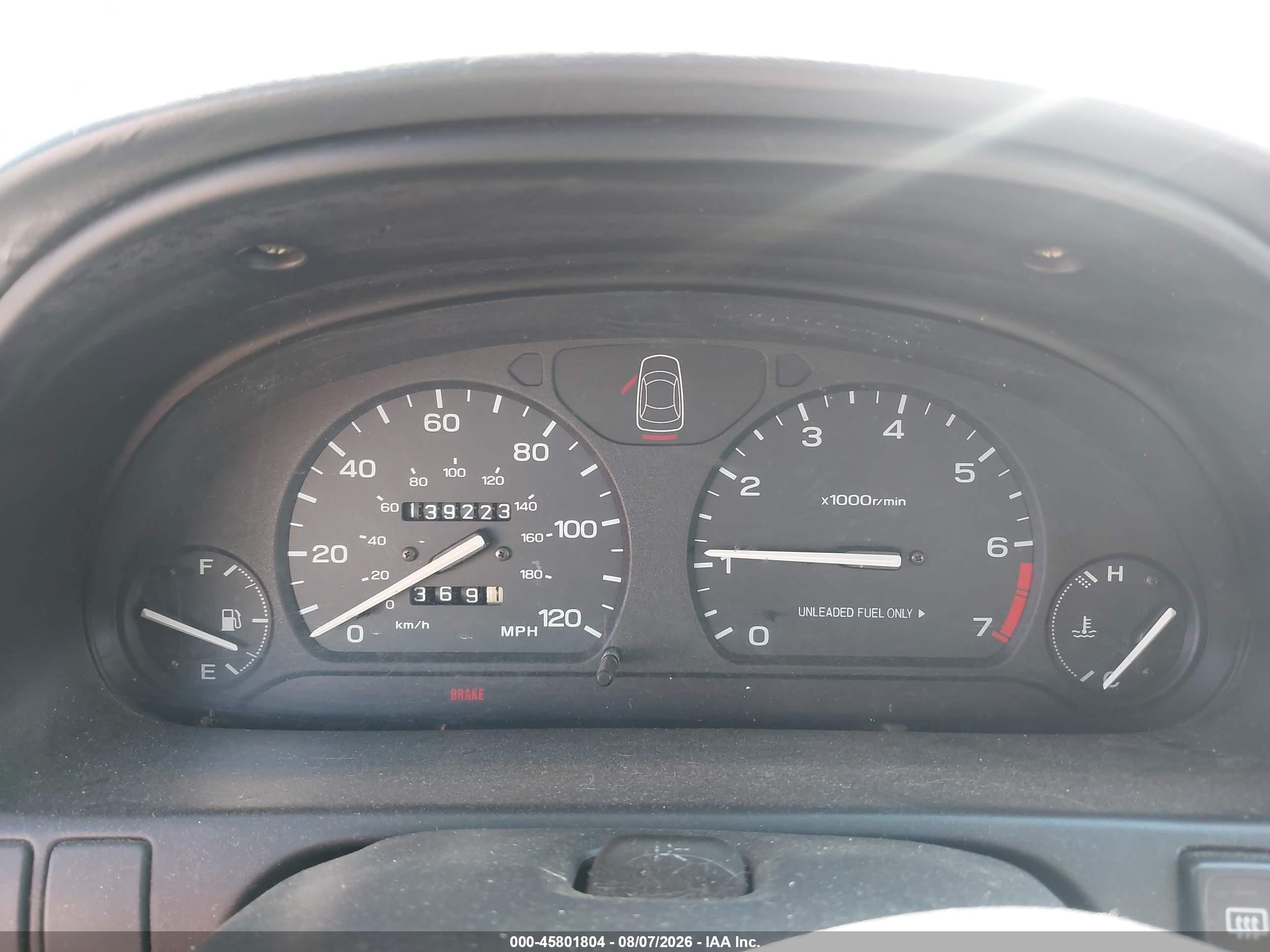 1997 Subaru Legacy L/postal Right-hand Drive Red vin: 4S3BK4352V7311073