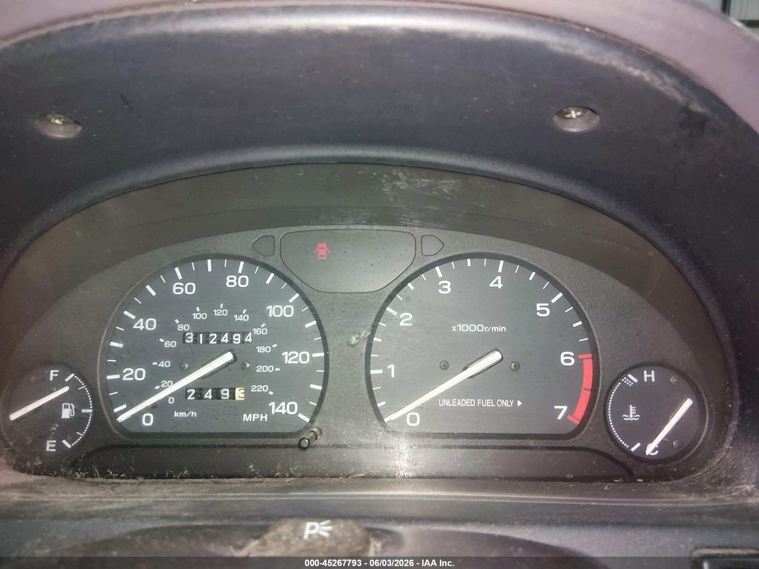 1996 Subaru Legacy L Red vin: 4S3BK4353T7304081
