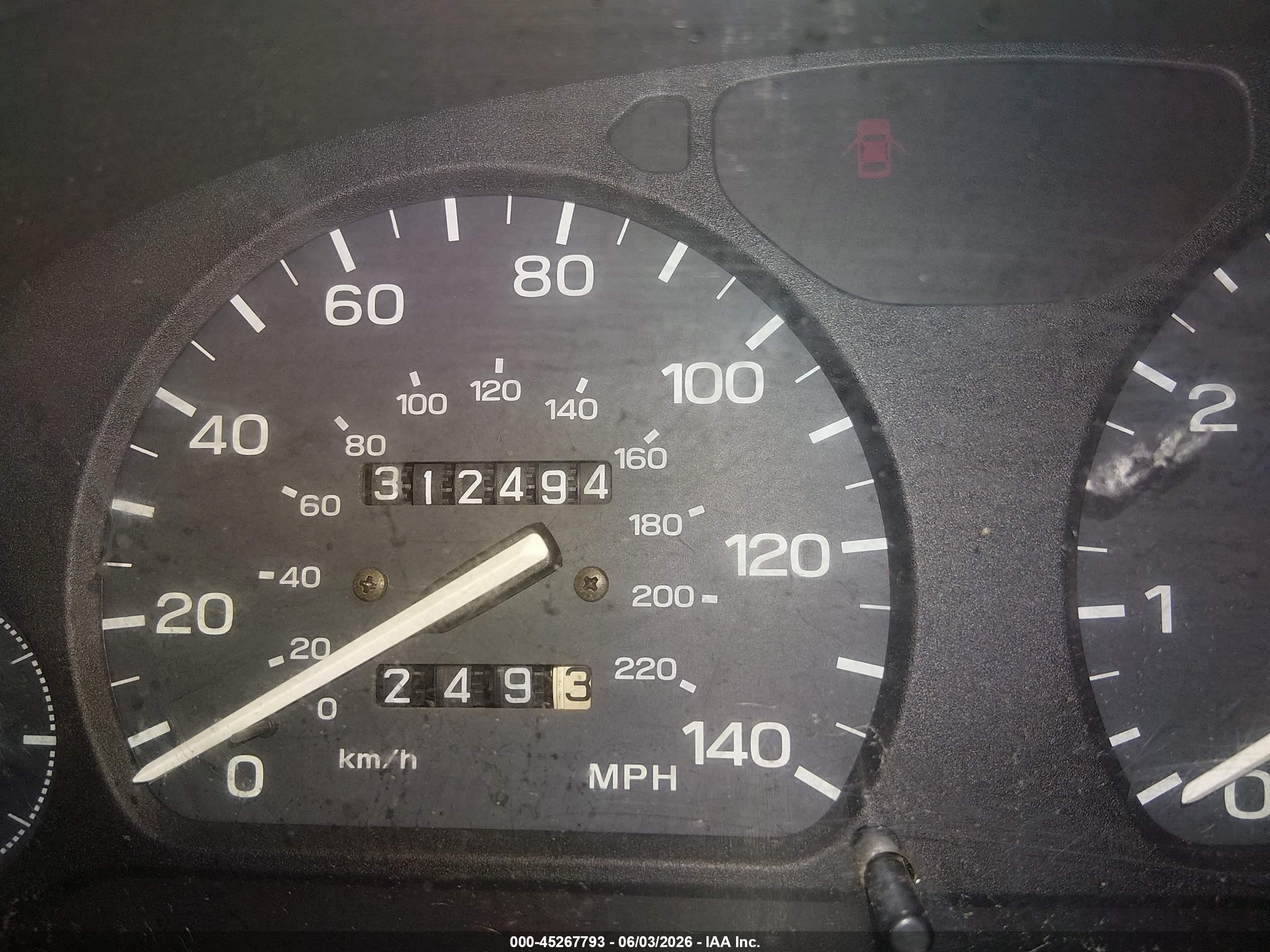 1996 Subaru Legacy L Red vin: 4S3BK4353T7304081