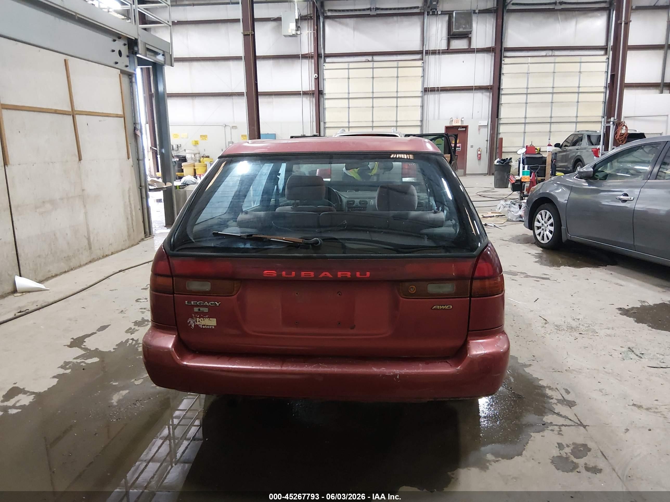1996 Subaru Legacy L Red vin: 4S3BK4353T7304081