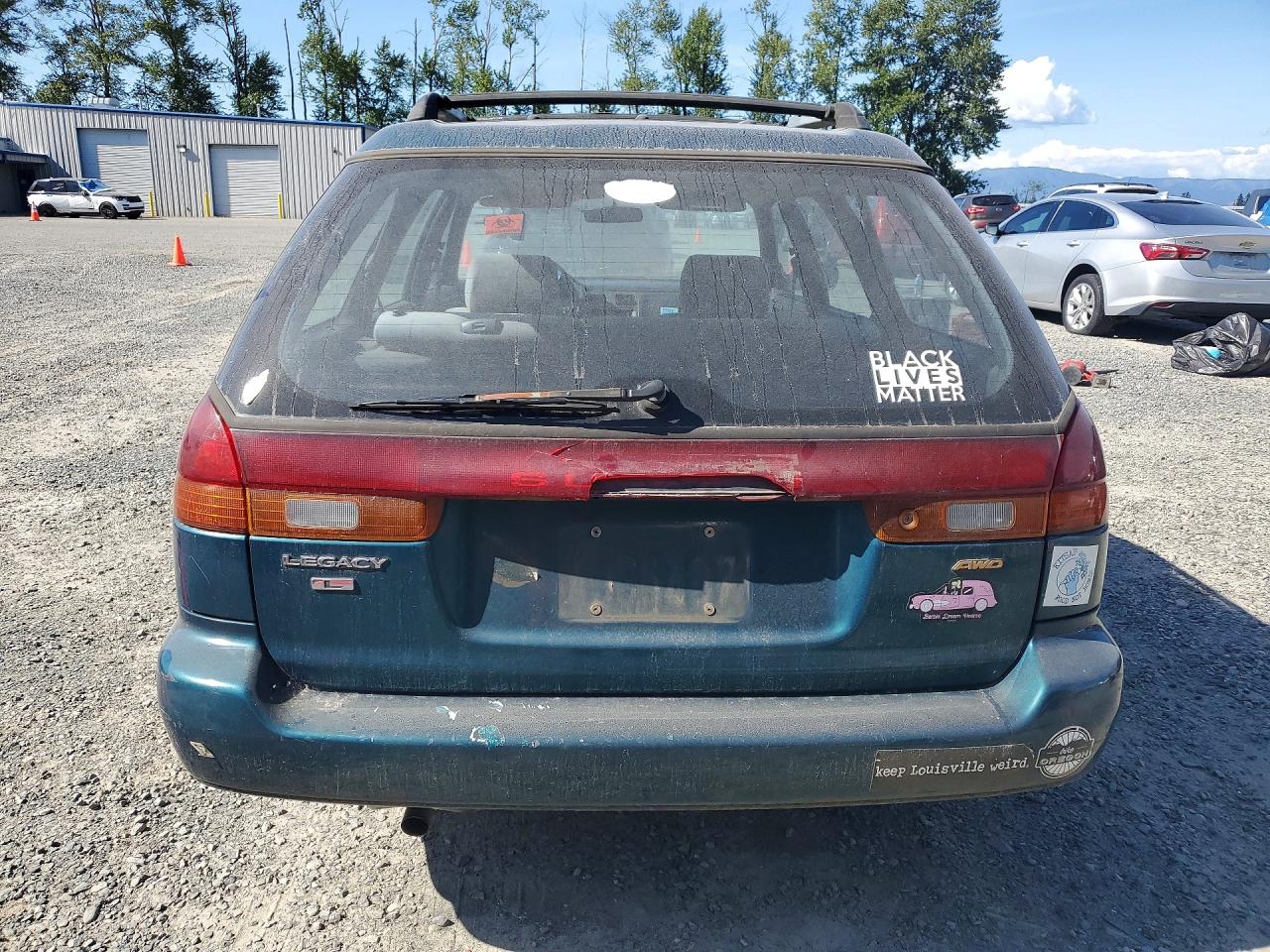 1997 Subaru Legacy L Green vin: 4S3BK4353V6305482