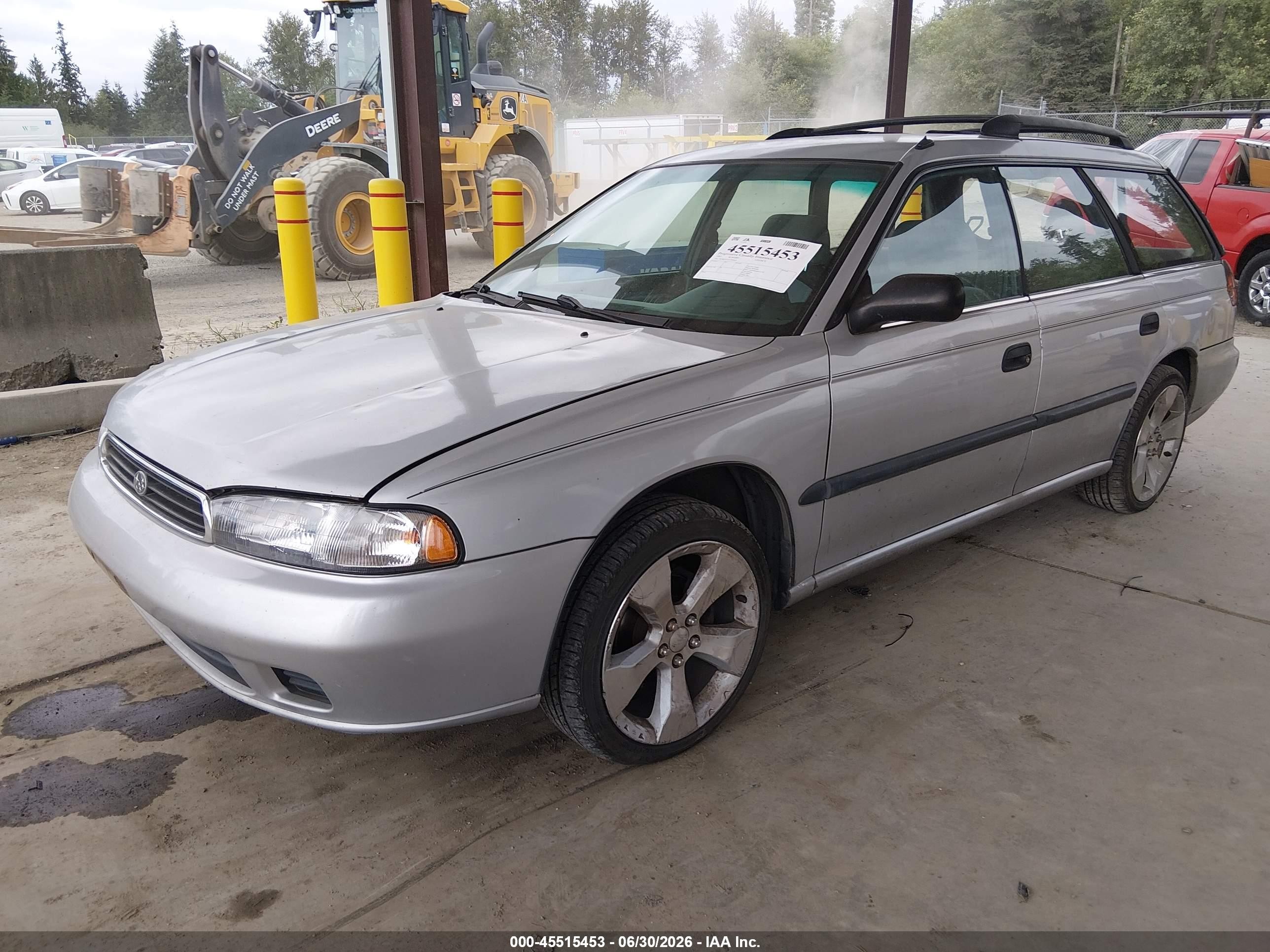 1997 Subaru Legacy L/postal Right-hand Drive Silver vin: 4S3BK4353V7309624