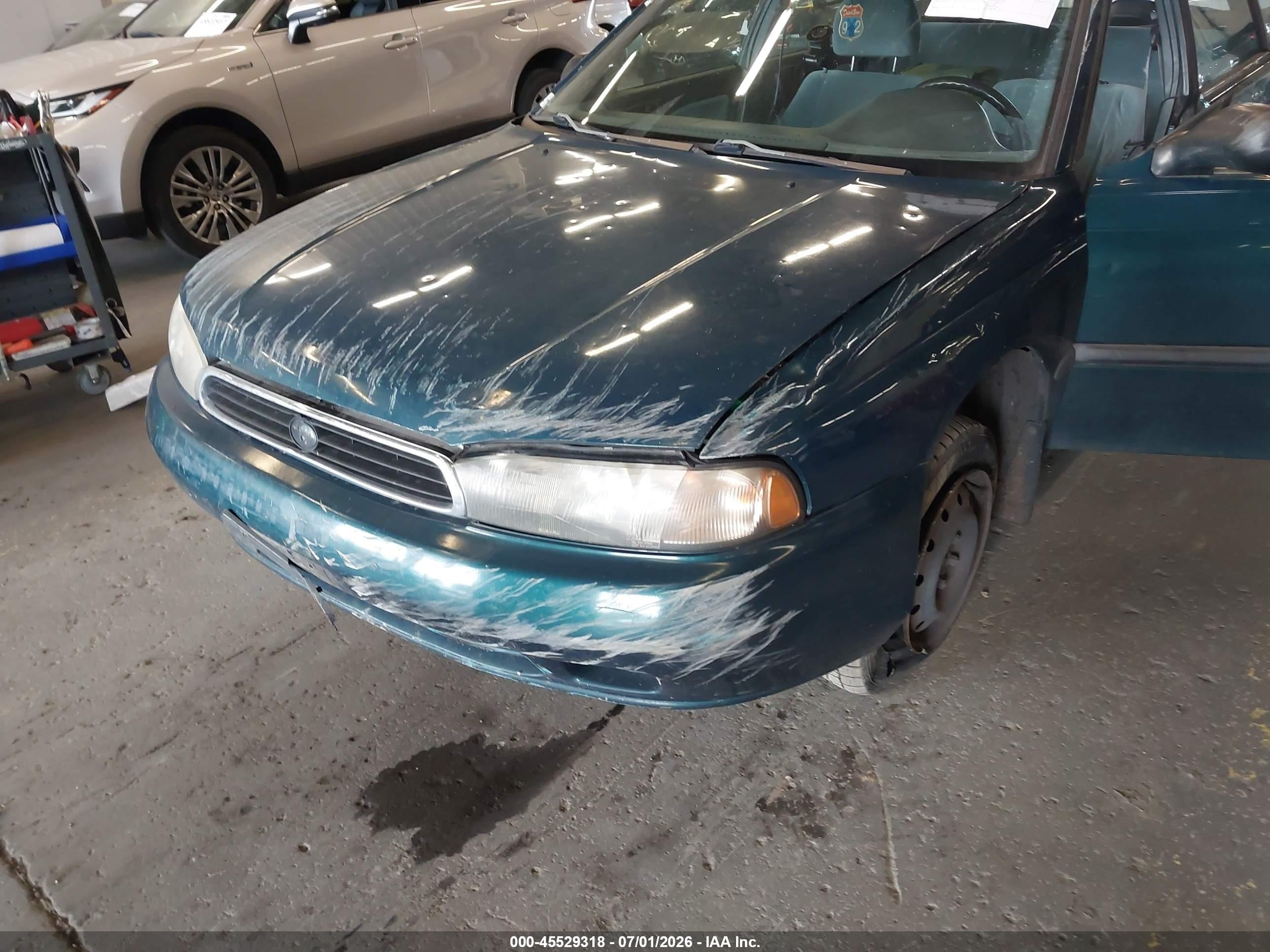 1996 Subaru Legacy L Green vin: 4S3BK4355T7311114