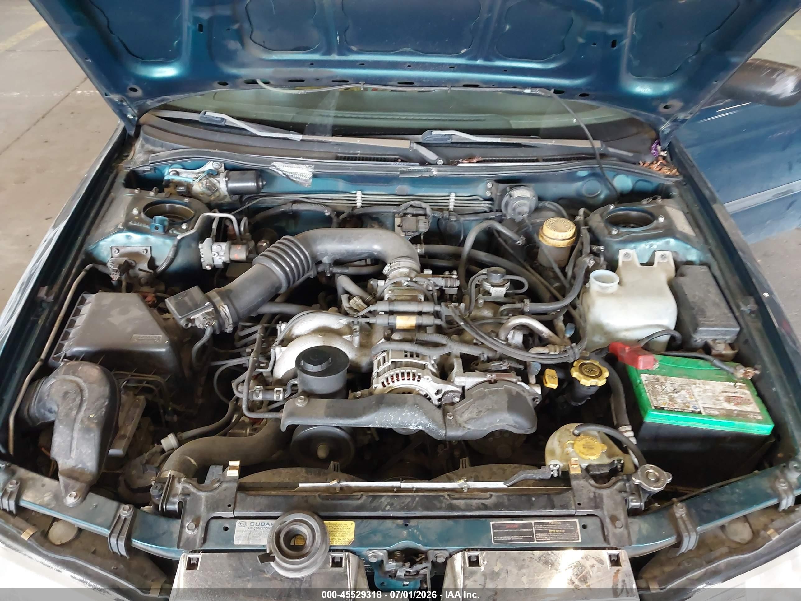 1996 Subaru Legacy L Green vin: 4S3BK4355T7311114