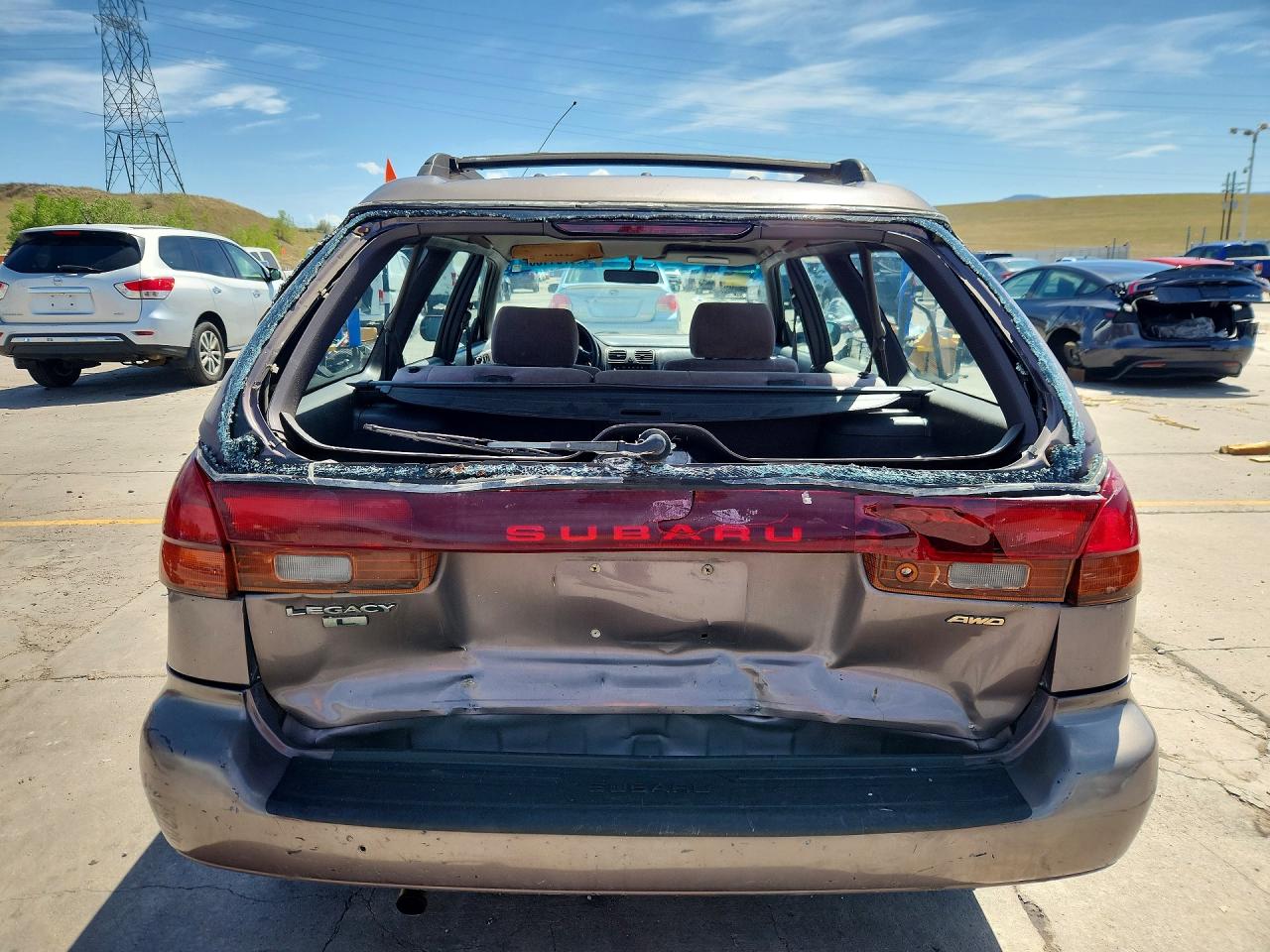 1996 Subaru Legacy L Brown vin: 4S3BK4356T7319643