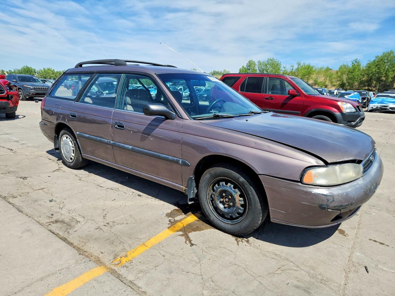 1996 Subaru Legacy L Brown vin: 4S3BK4356T7319643