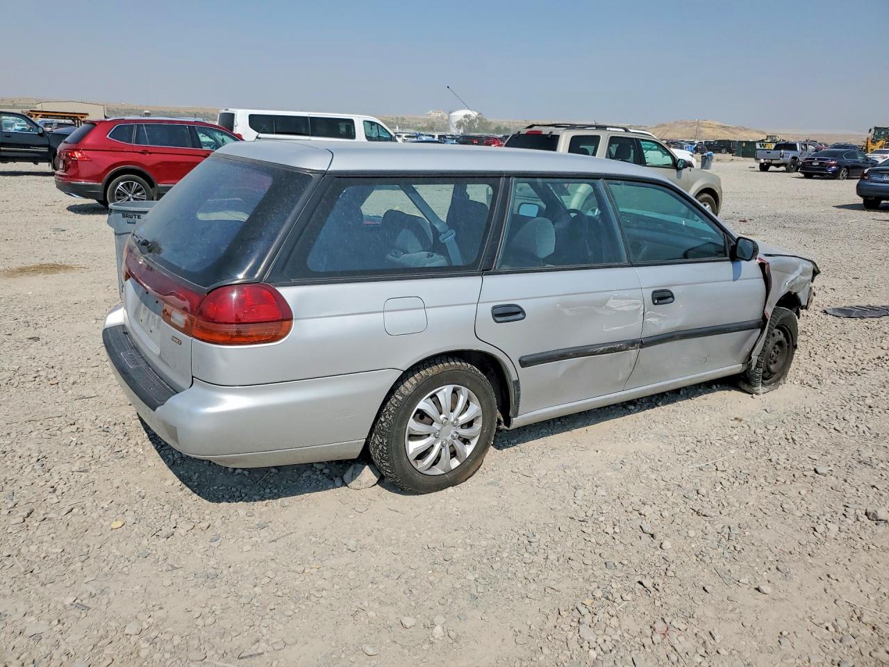 1998 Subaru Legacy L Silver vin: 4S3BK4357W7311975
