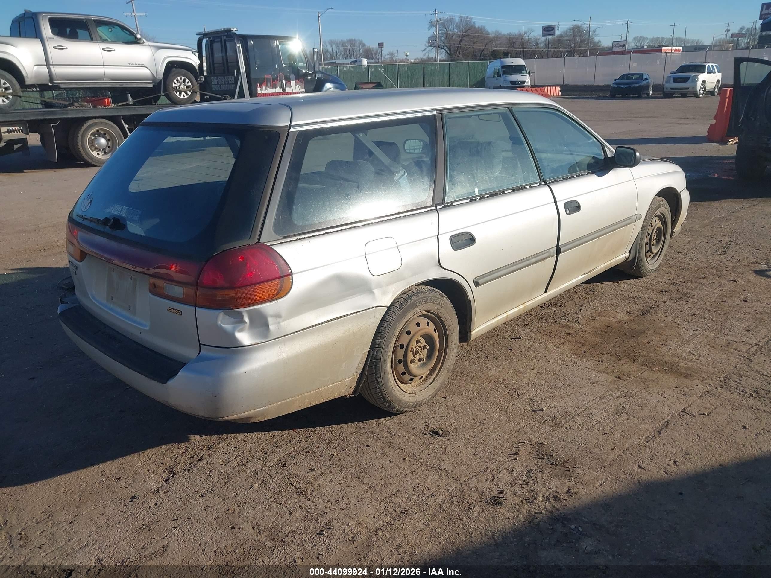 1998 Subaru Legacy L/right Hand Postal Drive Silver vin: 4S3BK435XW7301960