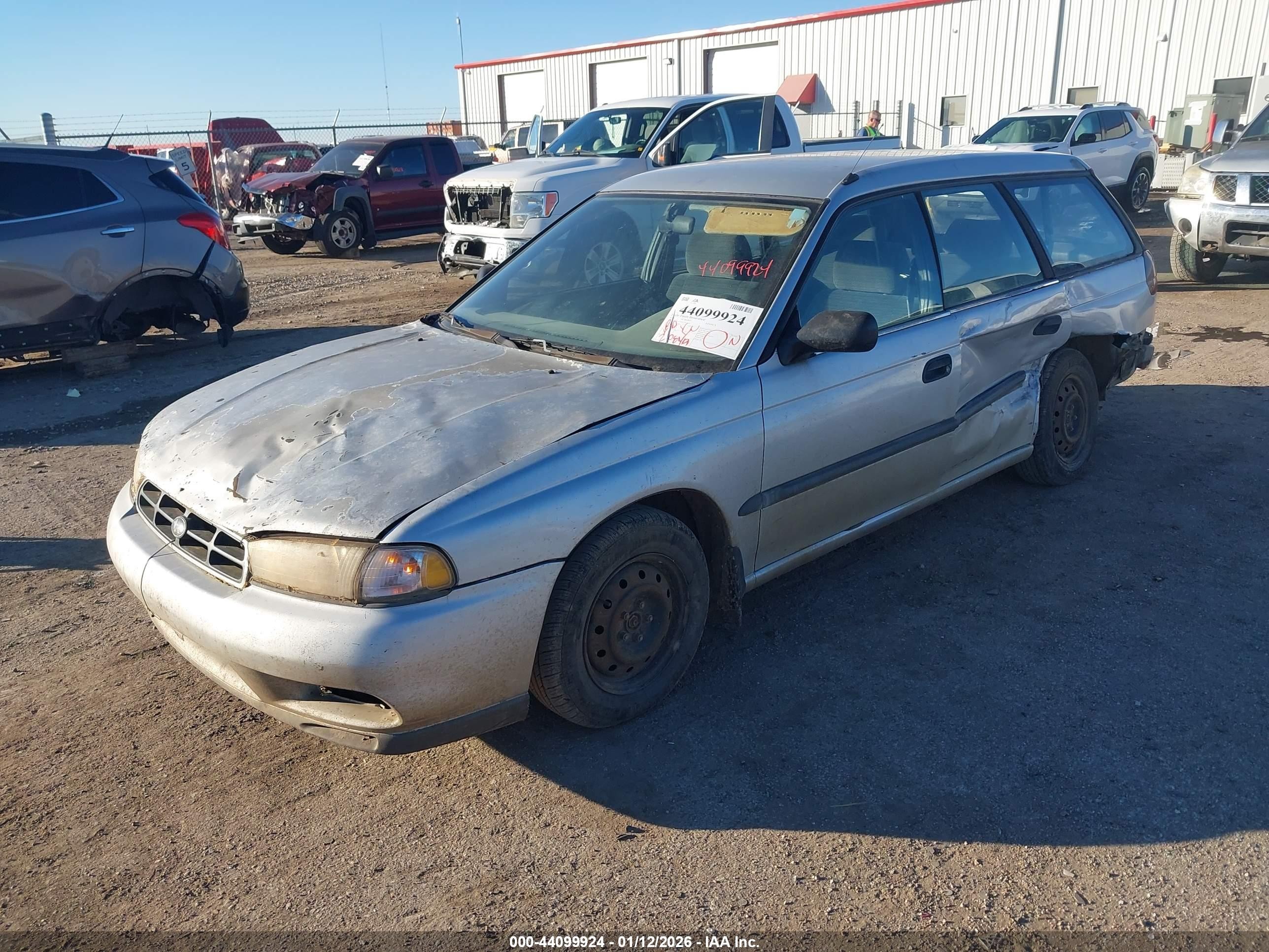 1998 Subaru Legacy L/right Hand Postal Drive Silver vin: 4S3BK435XW7301960