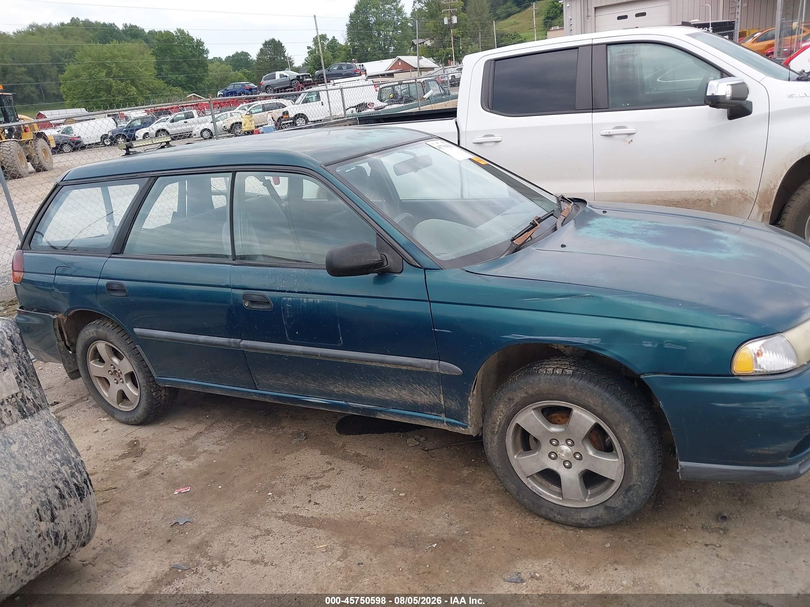 1998 Subaru Legacy Right Hand Postal Drive Green vin: 4S3BK4950W8316159
