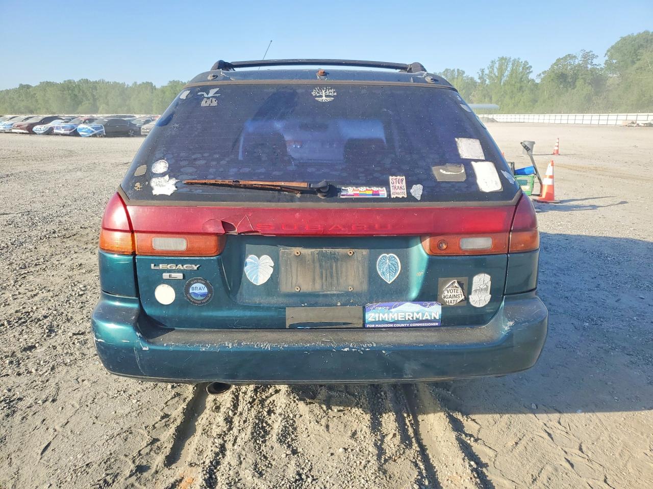 1995 Subaru Legacy L Green vin: 4S3BK6352S7340760