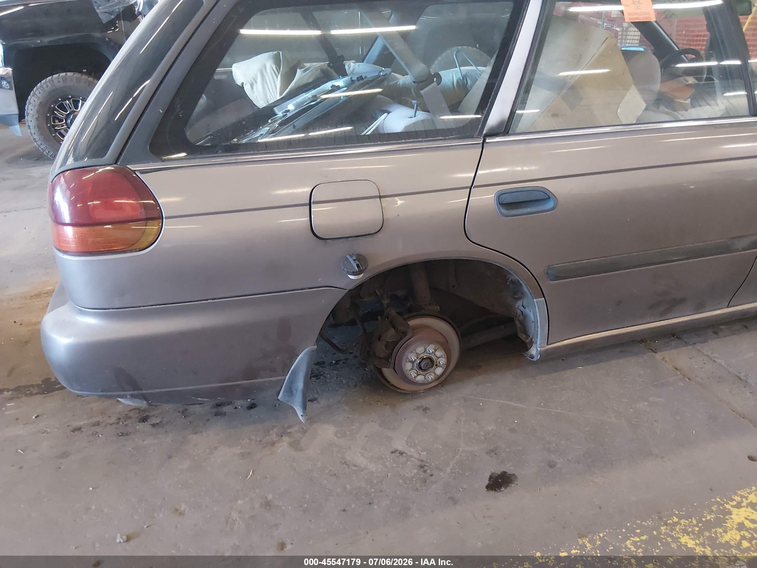 1995 Subaru Legacy L/outback Gray vin: 4S3BK6355S7316212