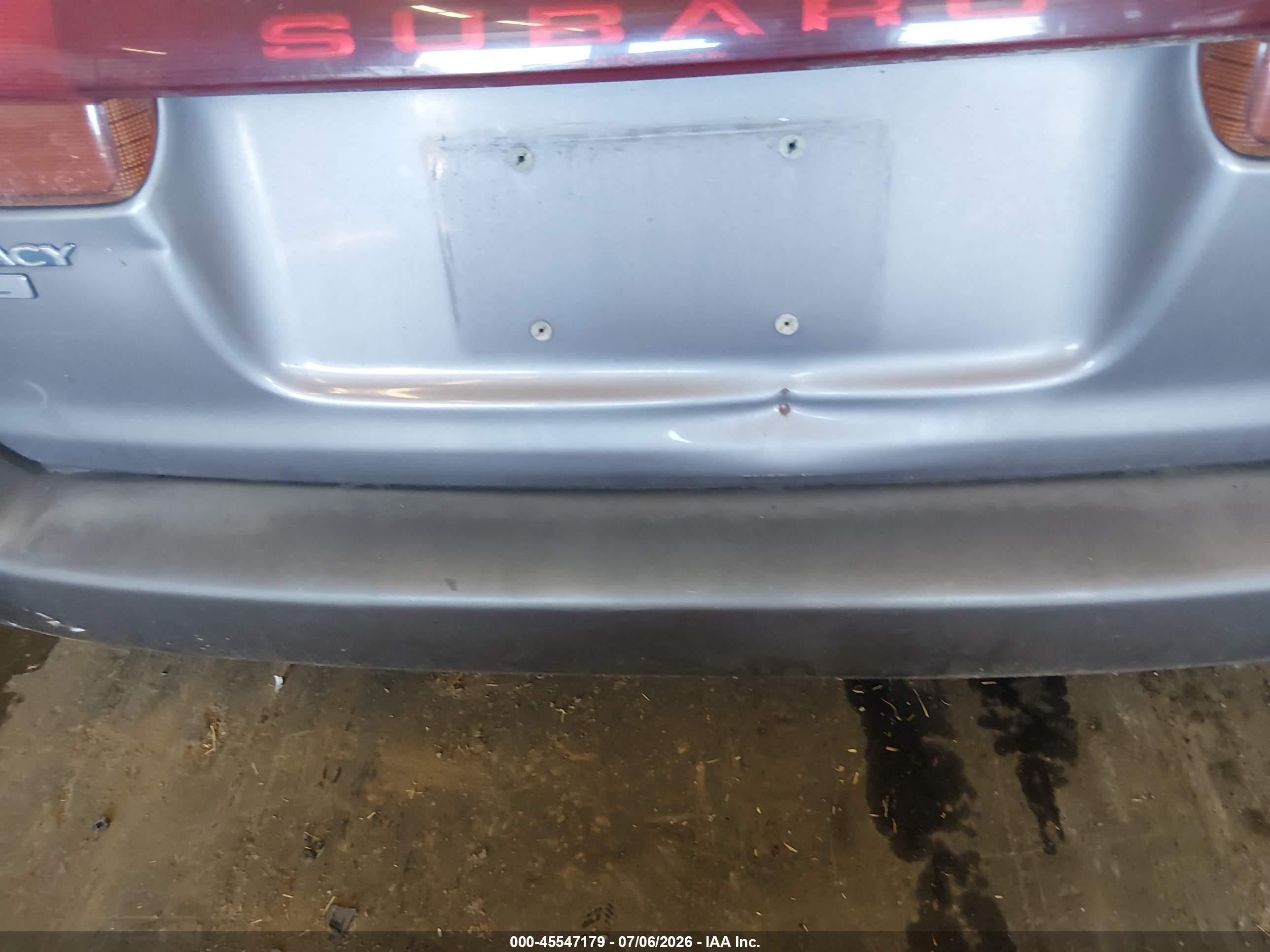 1995 Subaru Legacy L/outback Gray vin: 4S3BK6355S7316212