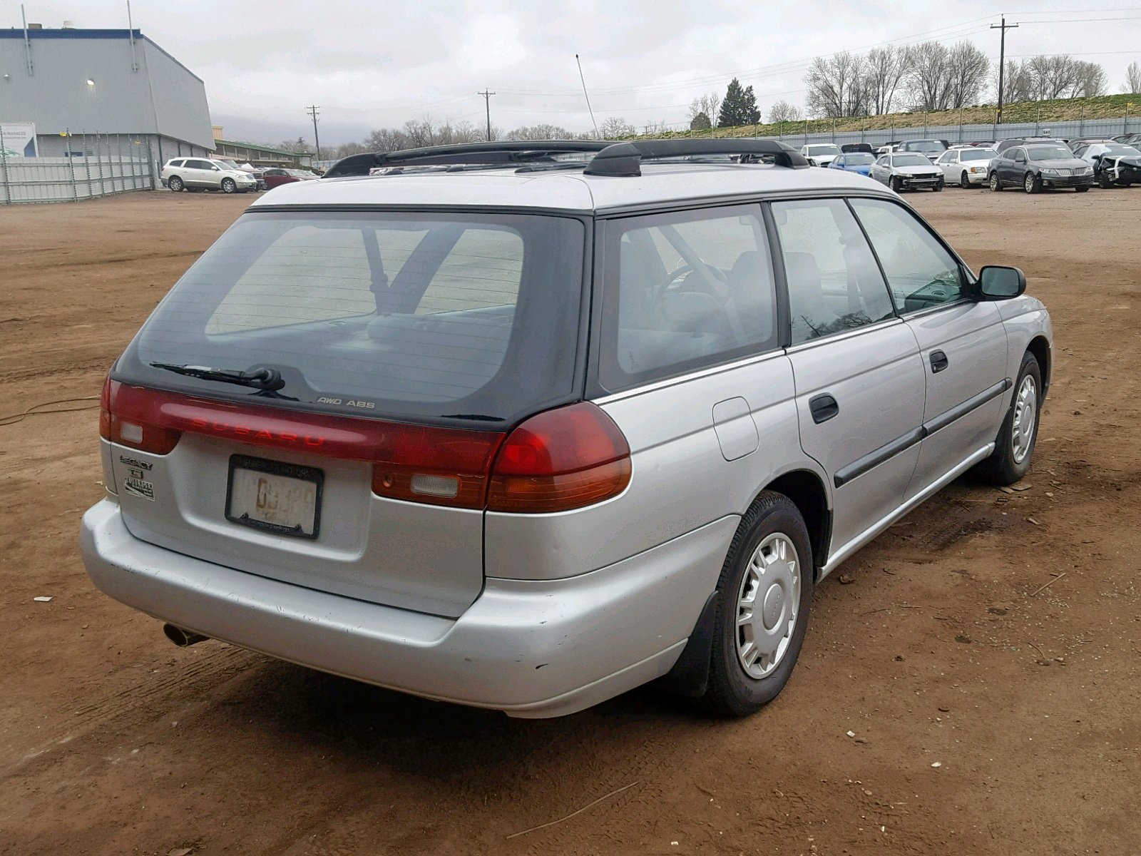 1995 Subaru Legacy L Silver vin: 4S3BK6359S6352250