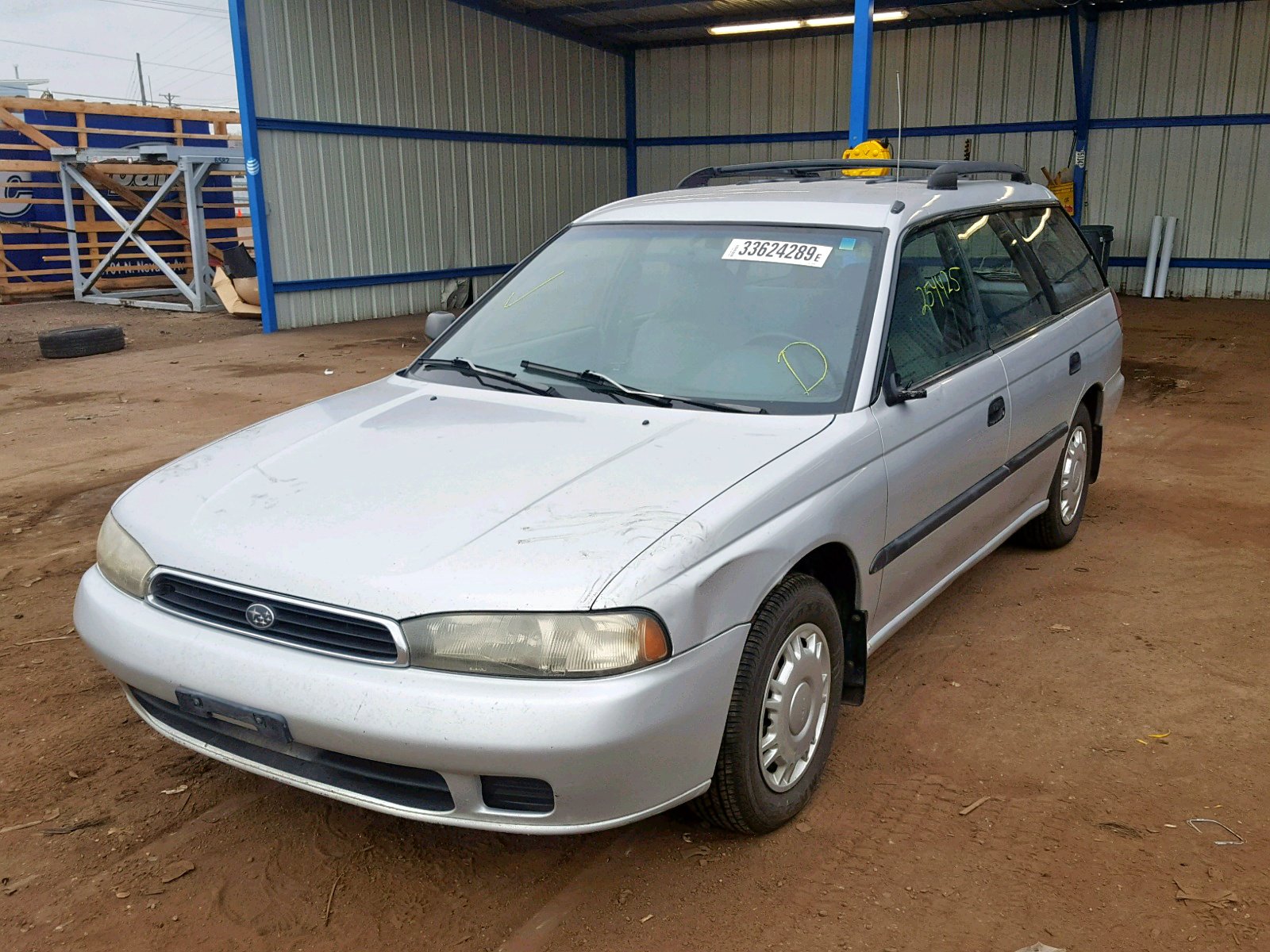 1995 Subaru Legacy L Silver vin: 4S3BK6359S6352250