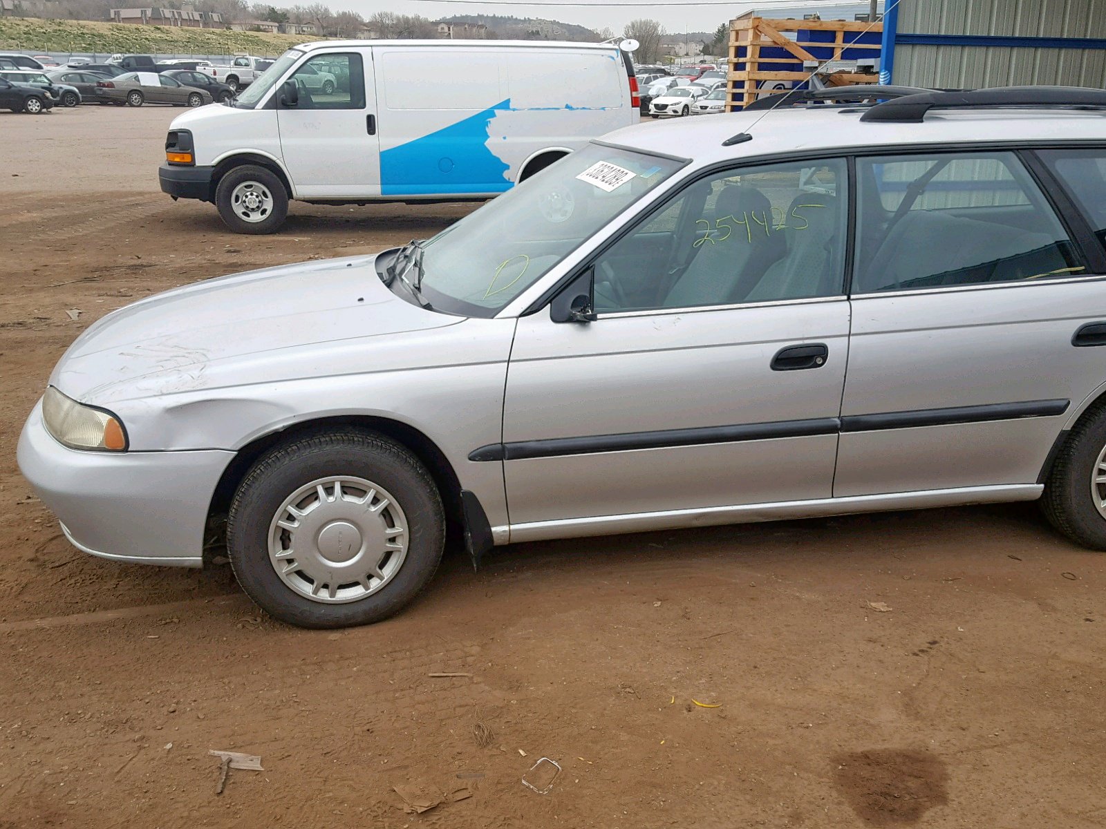 1995 Subaru Legacy L Silver vin: 4S3BK6359S6352250