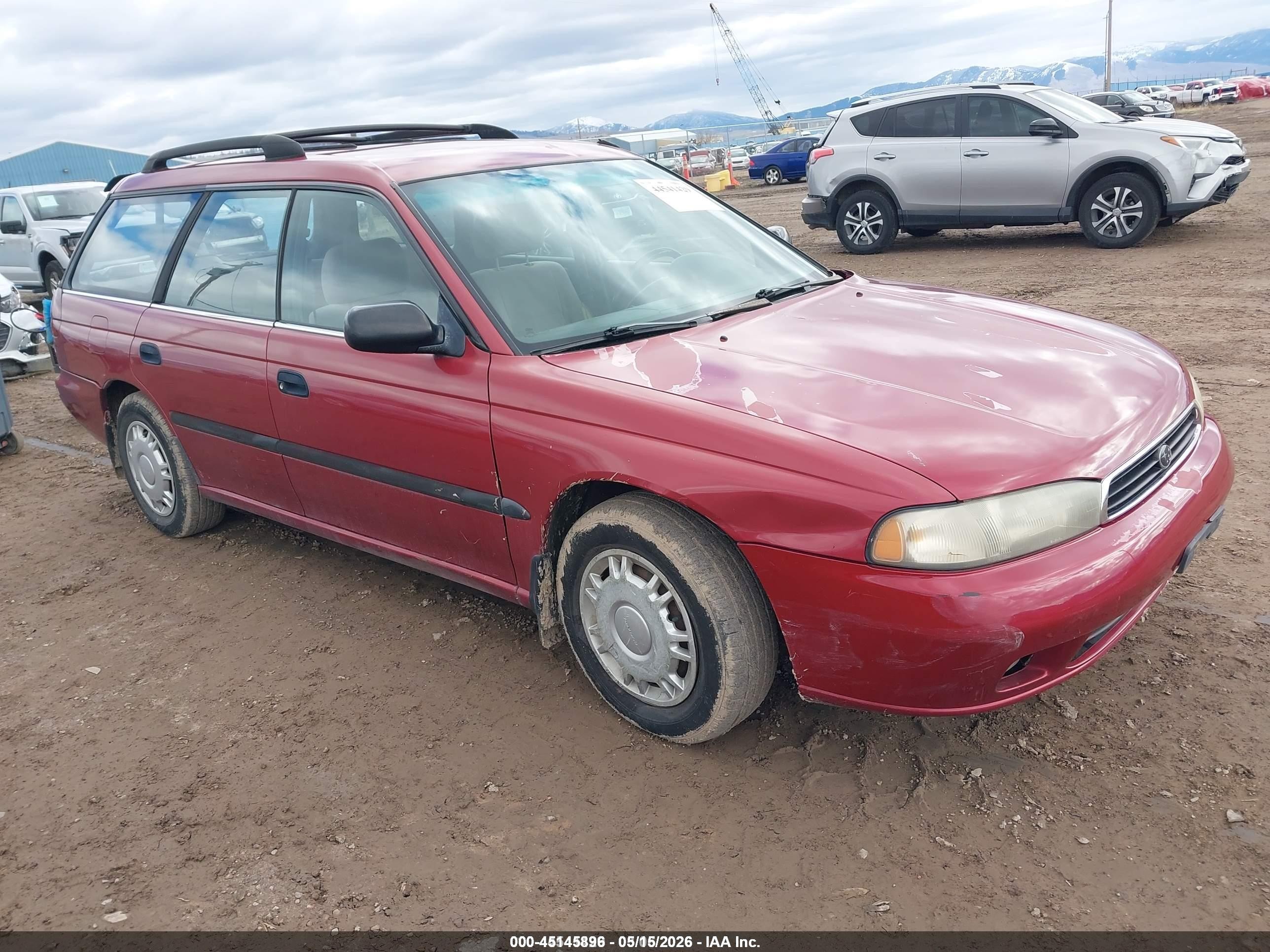 1995 Subaru Legacy L/outback Red vin: 4S3BK6359S7331845