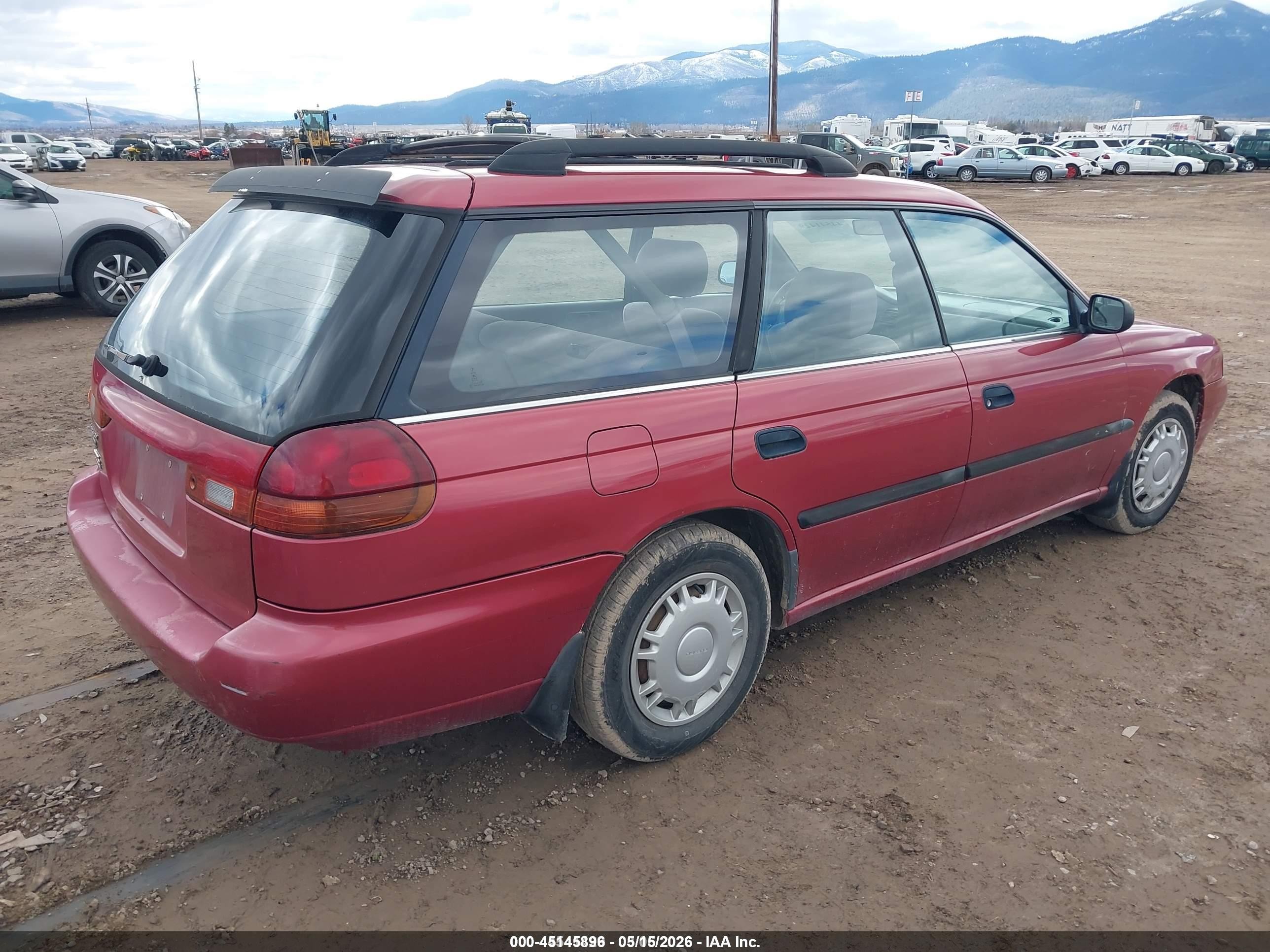 1995 Subaru Legacy L/outback Red vin: 4S3BK6359S7331845