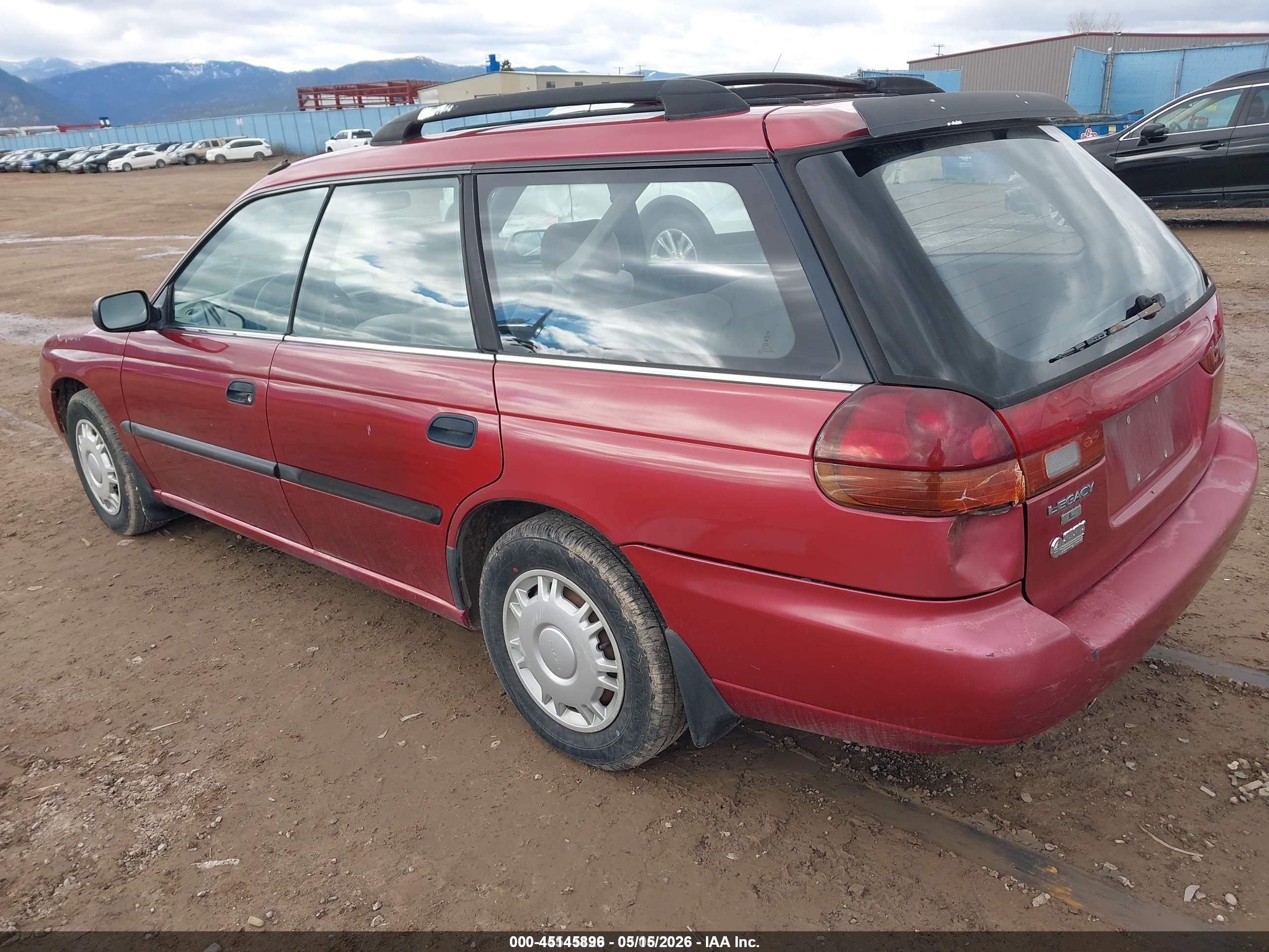 1995 Subaru Legacy L/outback Red vin: 4S3BK6359S7331845