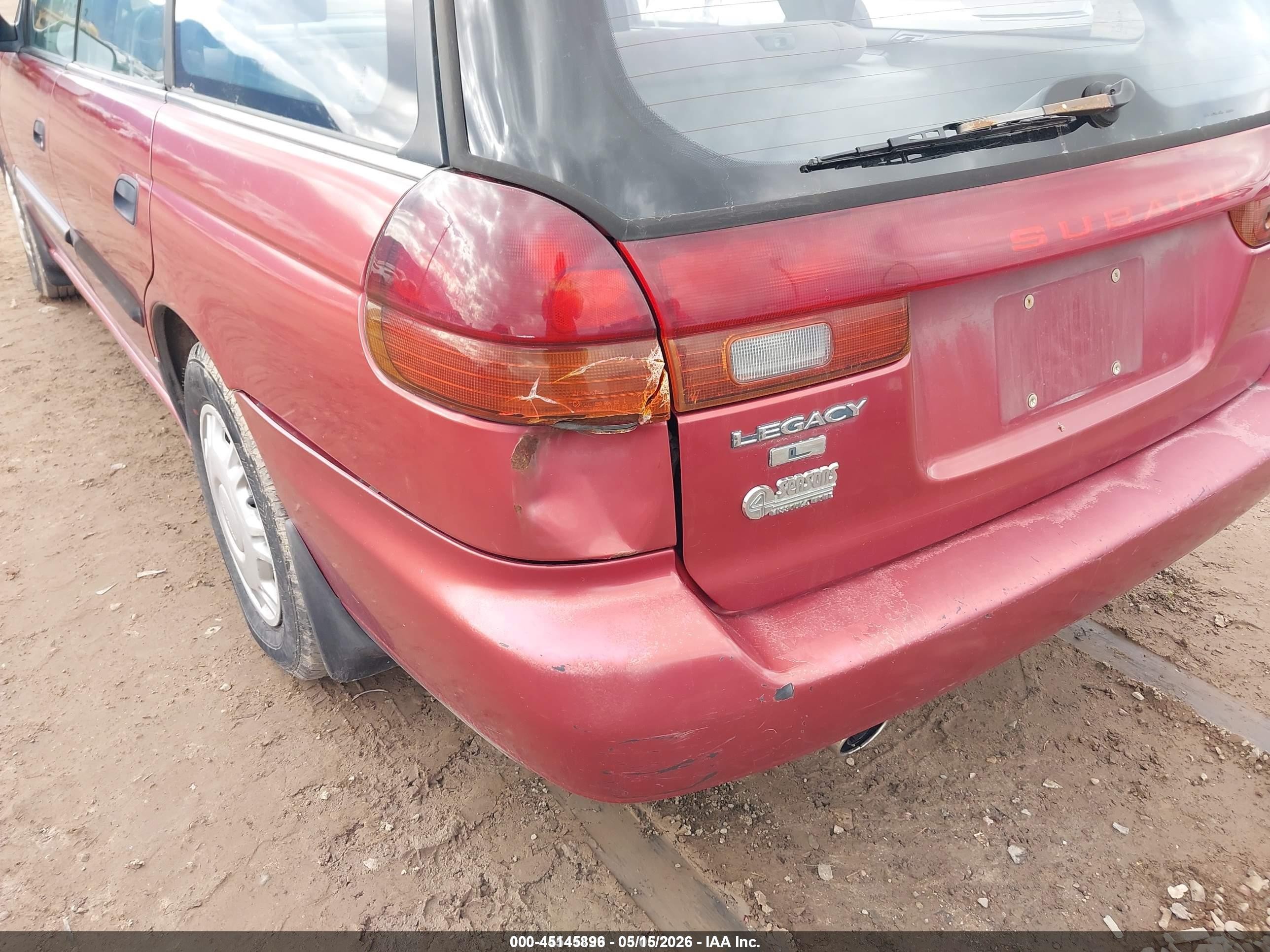 1995 Subaru Legacy L/outback Red vin: 4S3BK6359S7331845