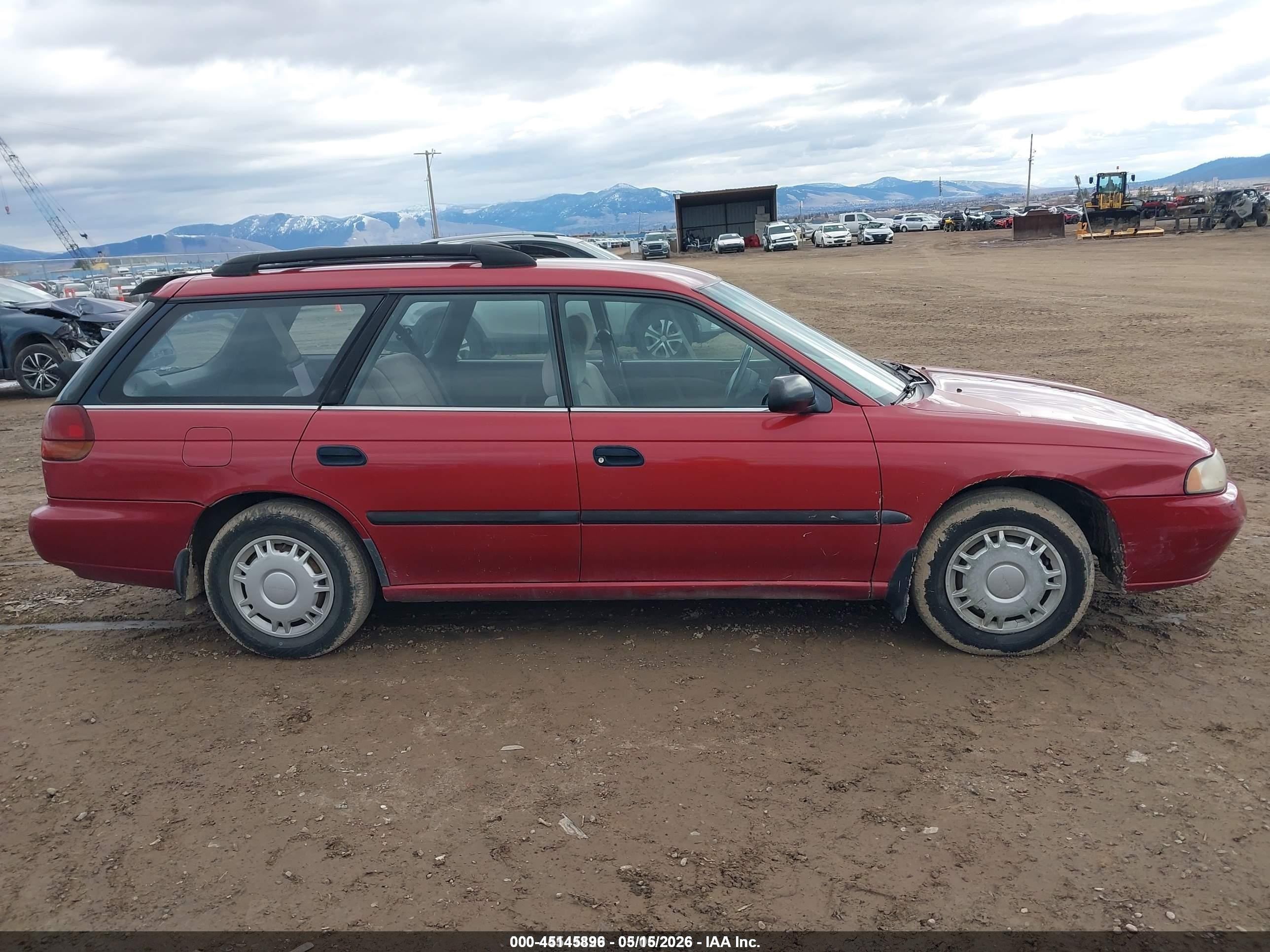 1995 Subaru Legacy L/outback Red vin: 4S3BK6359S7331845