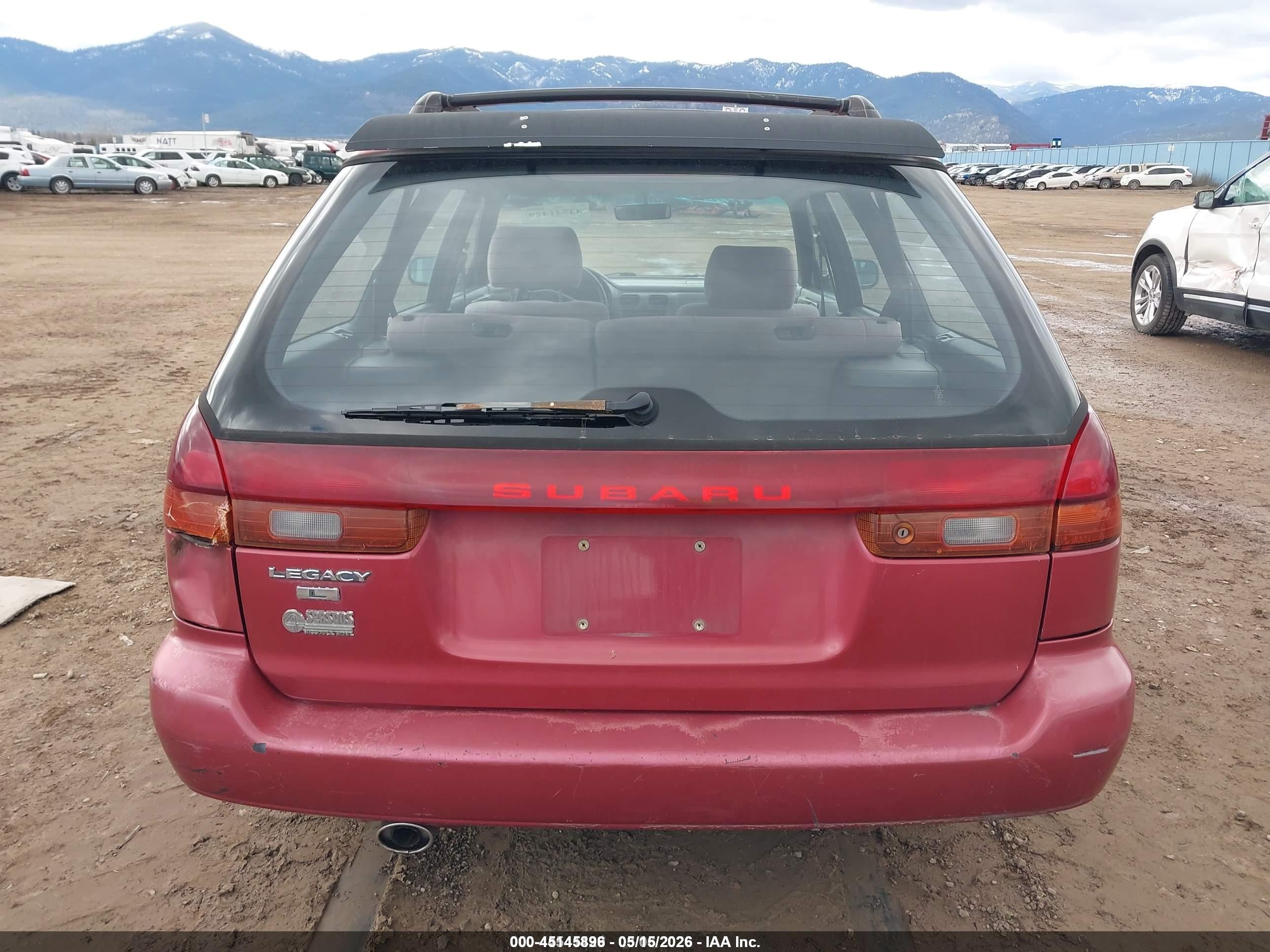 1995 Subaru Legacy L/outback Red vin: 4S3BK6359S7331845