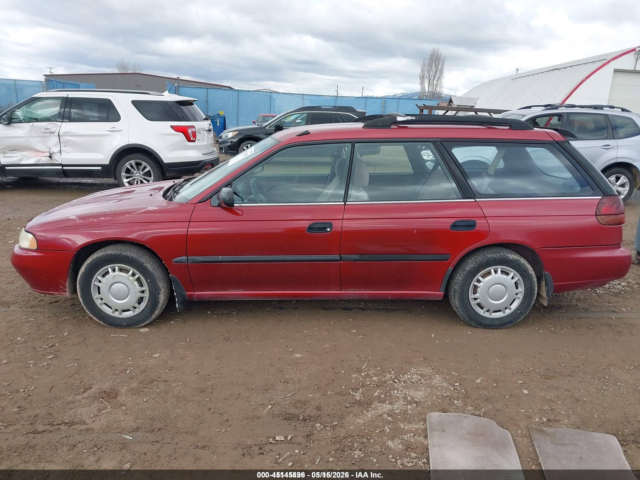 1995 Subaru Legacy L/outback Red vin: 4S3BK6359S7331845