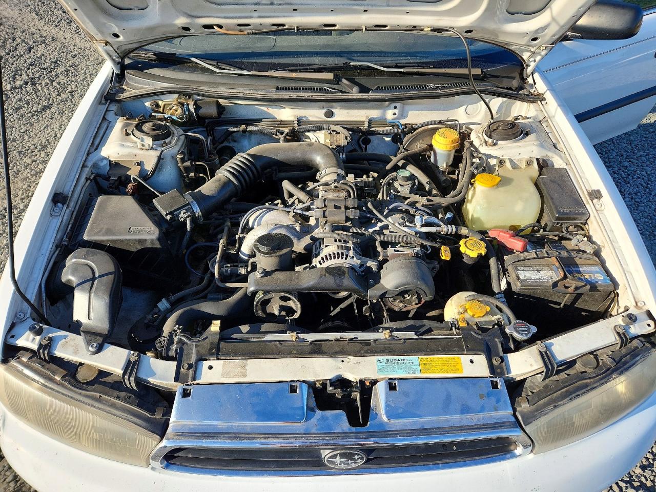 1995 Subaru Legacy L White vin: 4S3BK635XS7349111