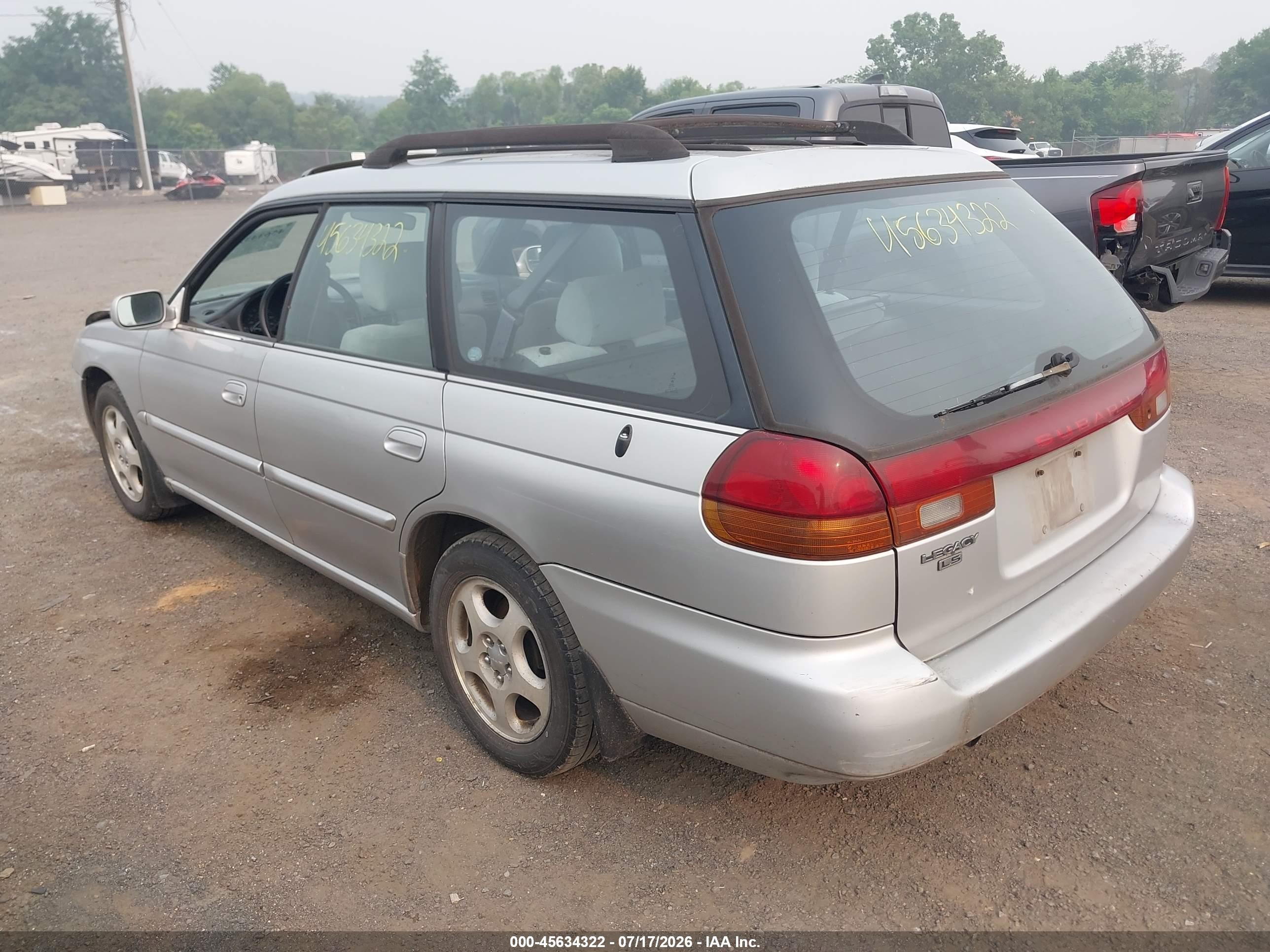 1995 Subaru Legacy Ls/lsi Silver vin: 4S3BK6552S7339377