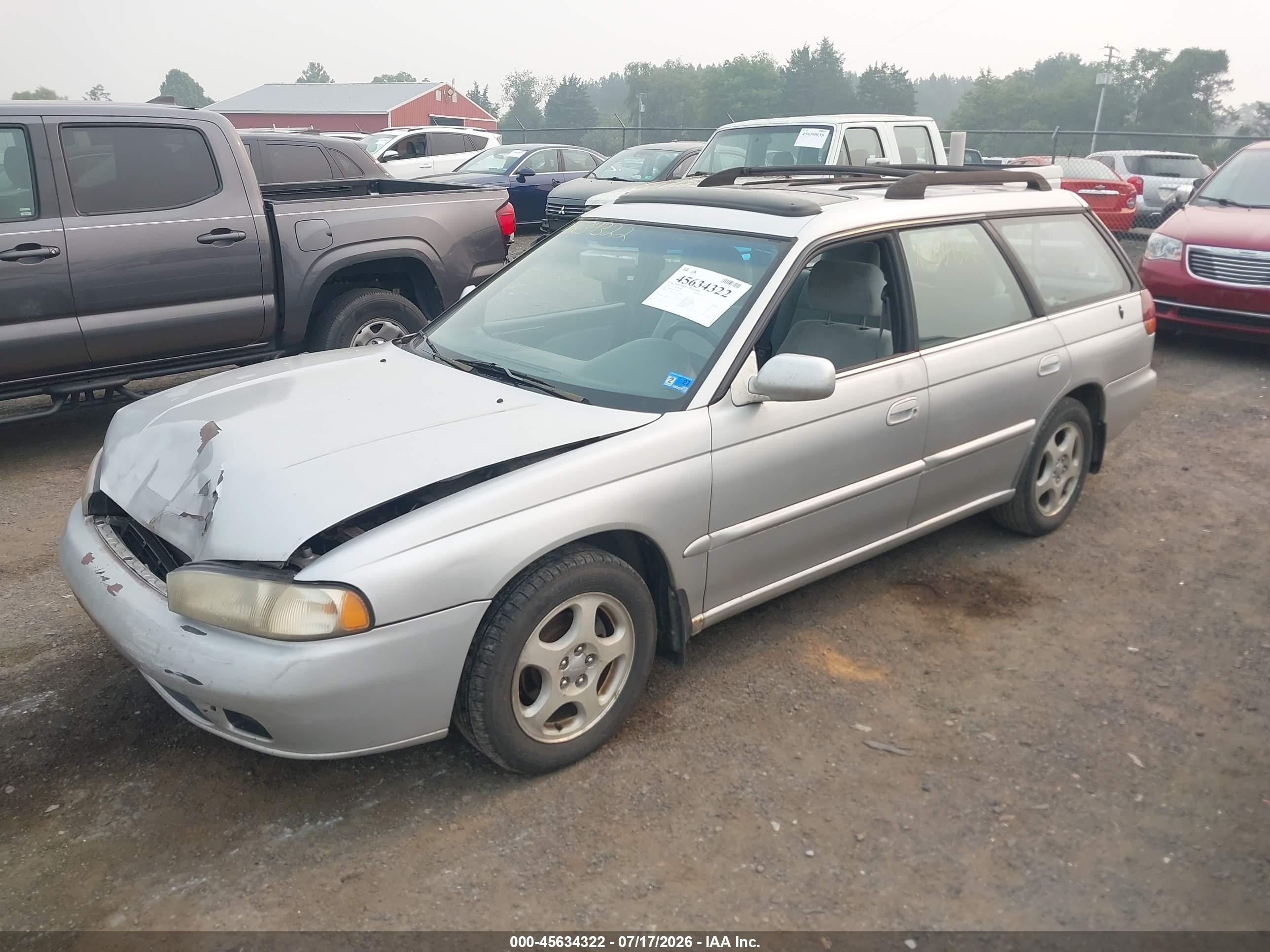 1995 Subaru Legacy Ls/lsi Silver vin: 4S3BK6552S7339377