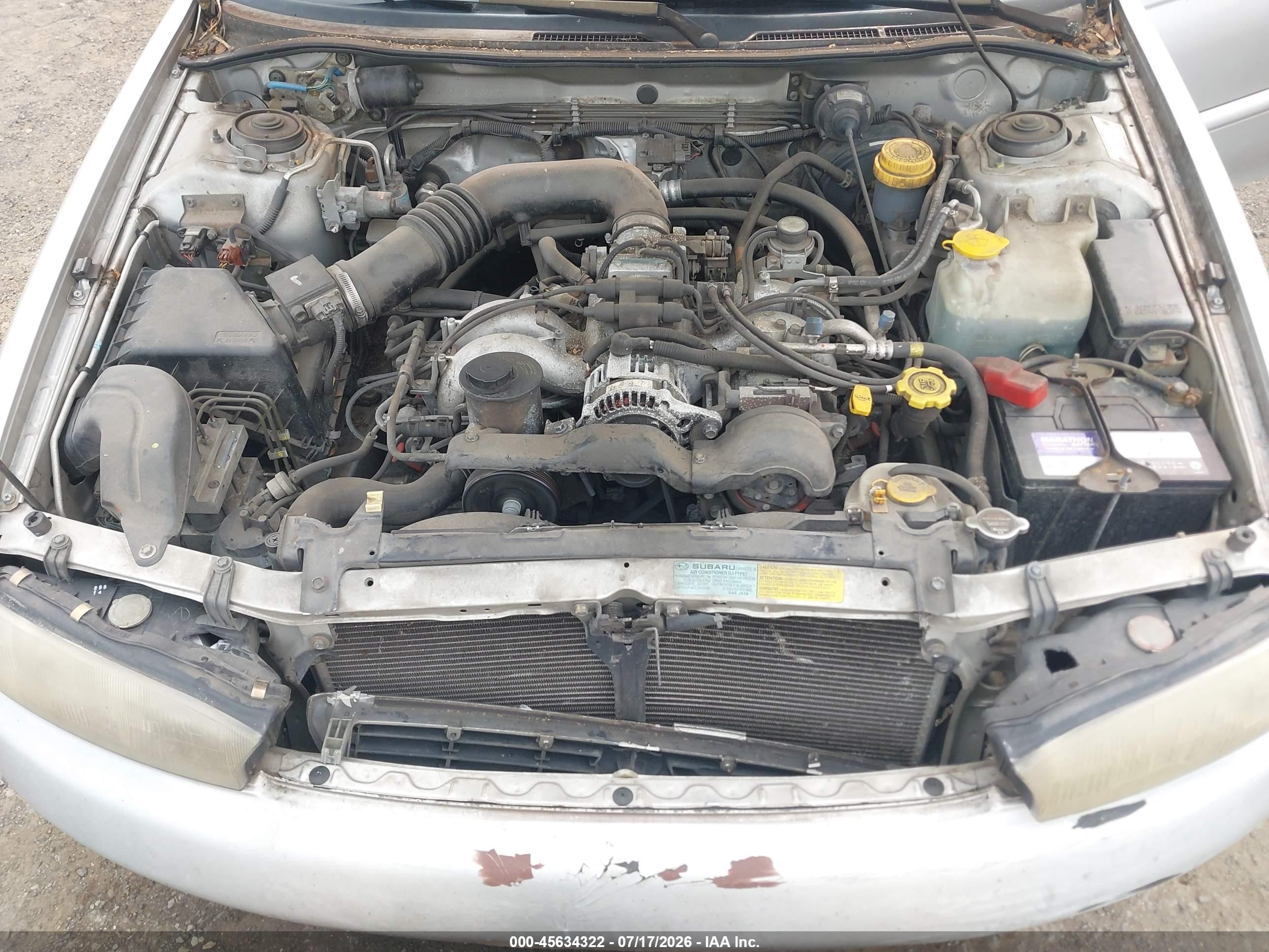 1995 Subaru Legacy Ls/lsi Silver vin: 4S3BK6552S7339377