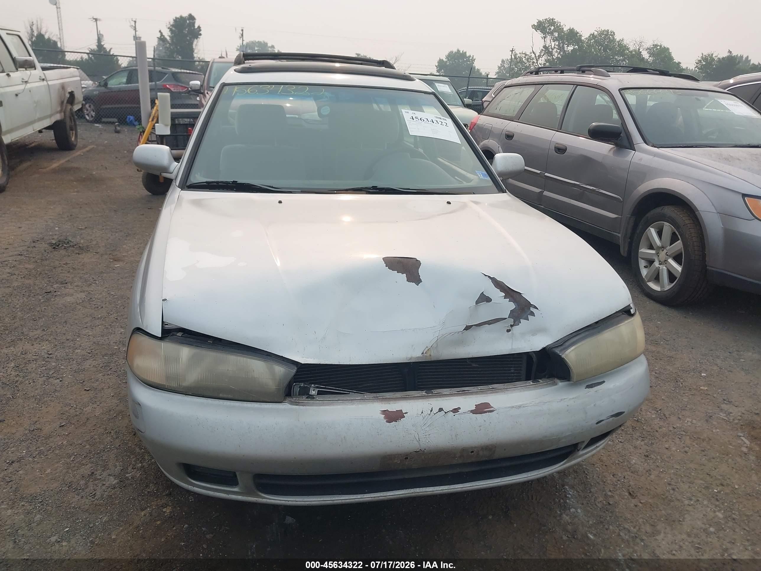 1995 Subaru Legacy Ls/lsi Silver vin: 4S3BK6552S7339377