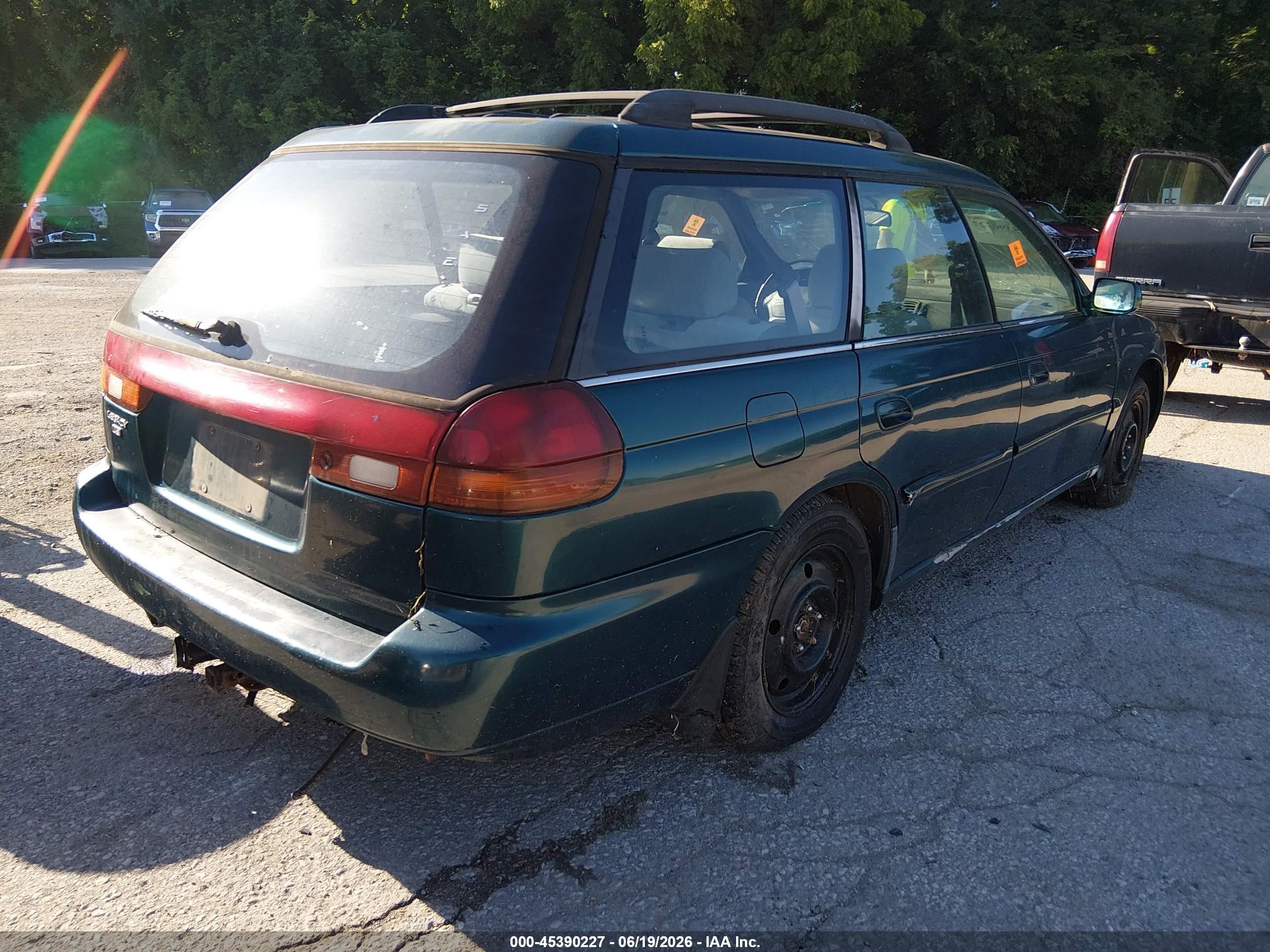 1995 Subaru Legacy Ls/lsi Green vin: 4S3BK6556S7361043