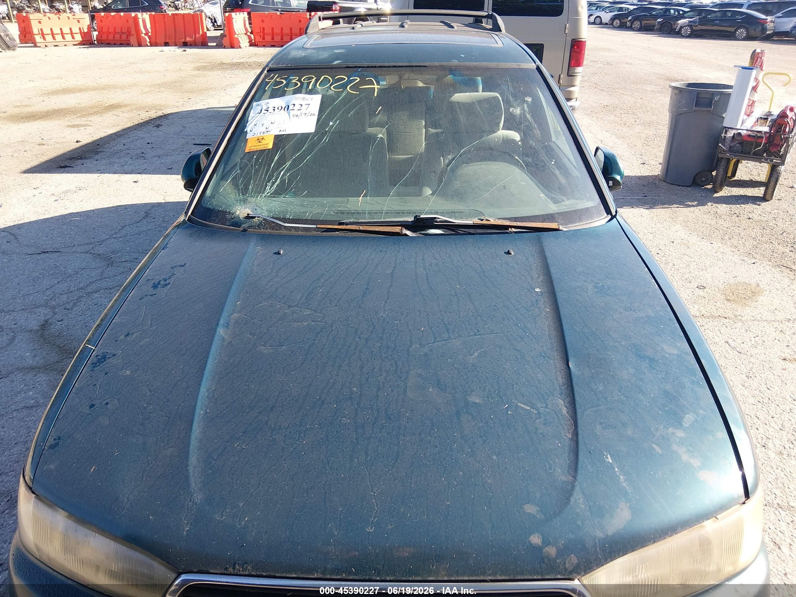 1995 Subaru Legacy Ls/lsi Green vin: 4S3BK6556S7361043