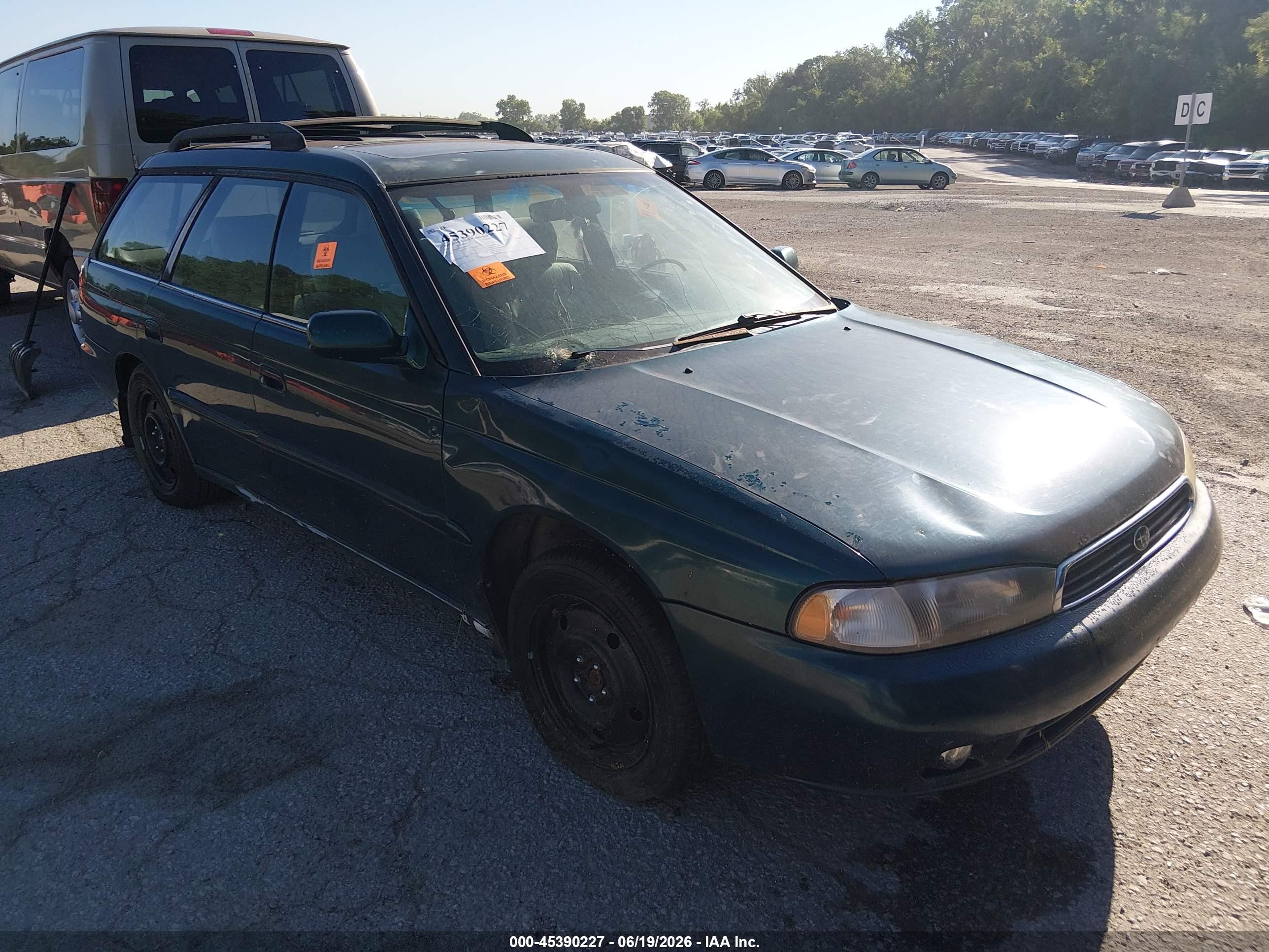 1995 Subaru Legacy Ls/lsi Green vin: 4S3BK6556S7361043