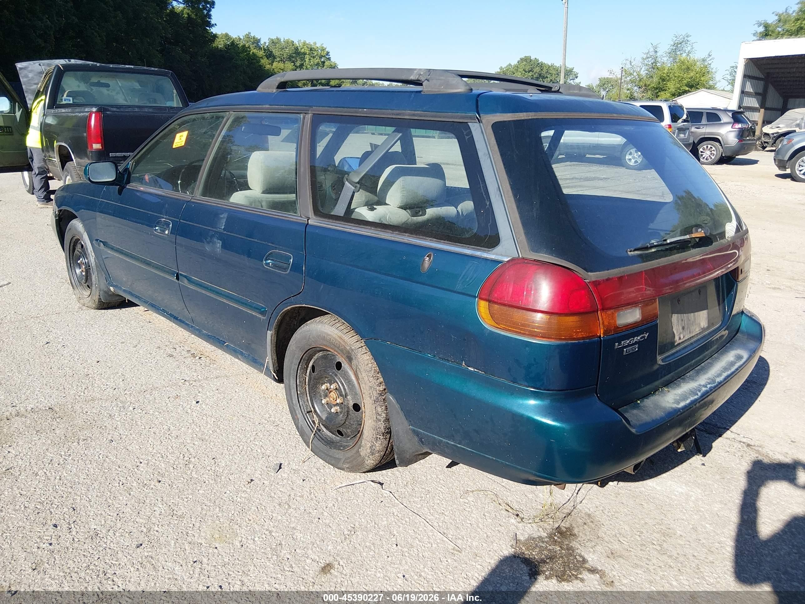 1995 Subaru Legacy Ls/lsi Green vin: 4S3BK6556S7361043