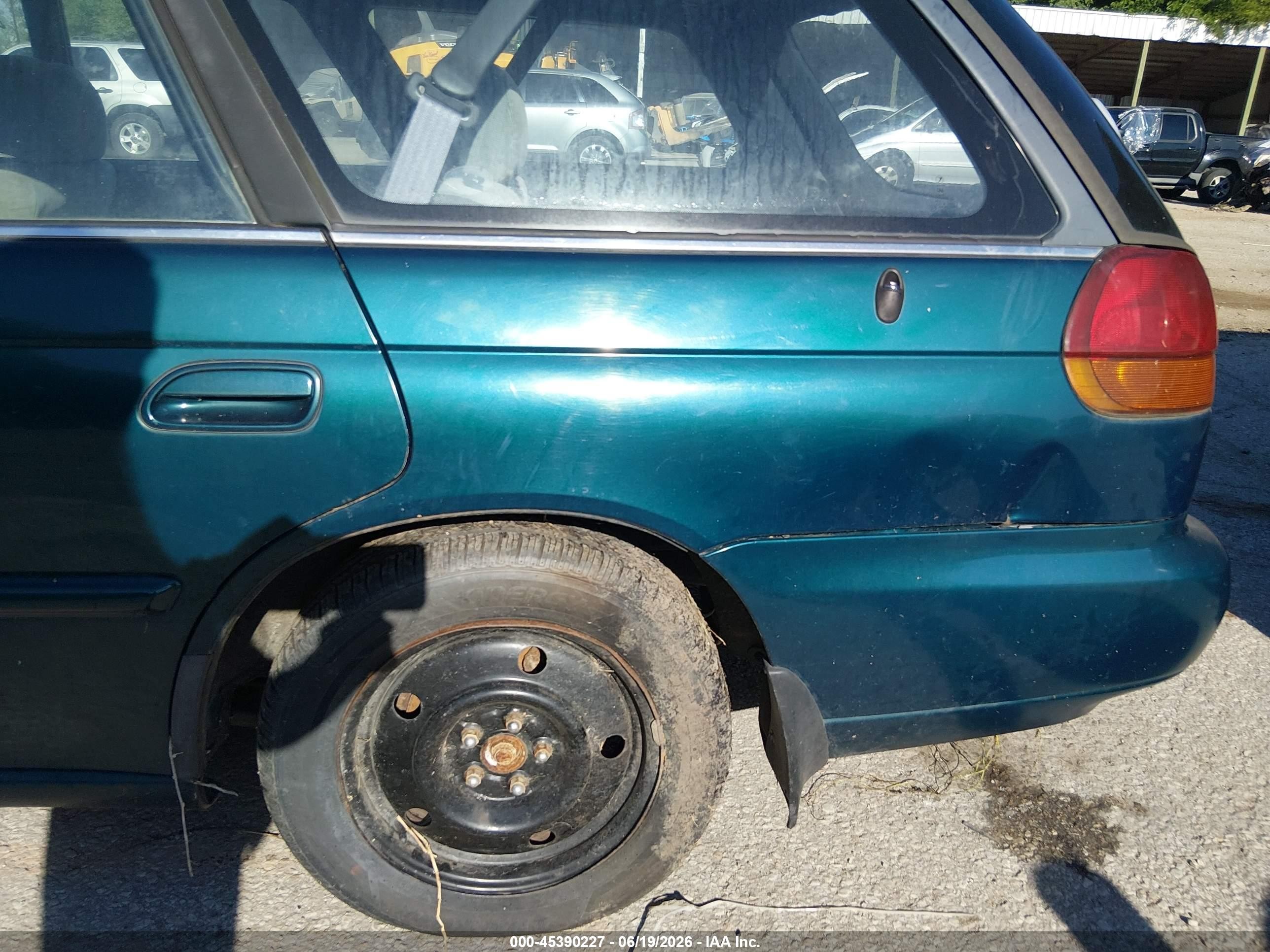 1995 Subaru Legacy Ls/lsi Green vin: 4S3BK6556S7361043