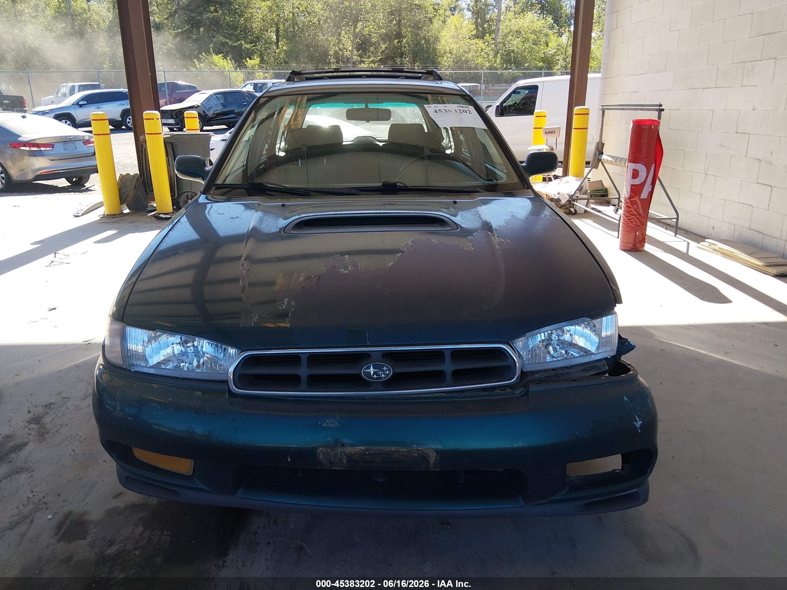 1998 Subaru Legacy 2.5gt Green vin: 4S3BK675XW6308564