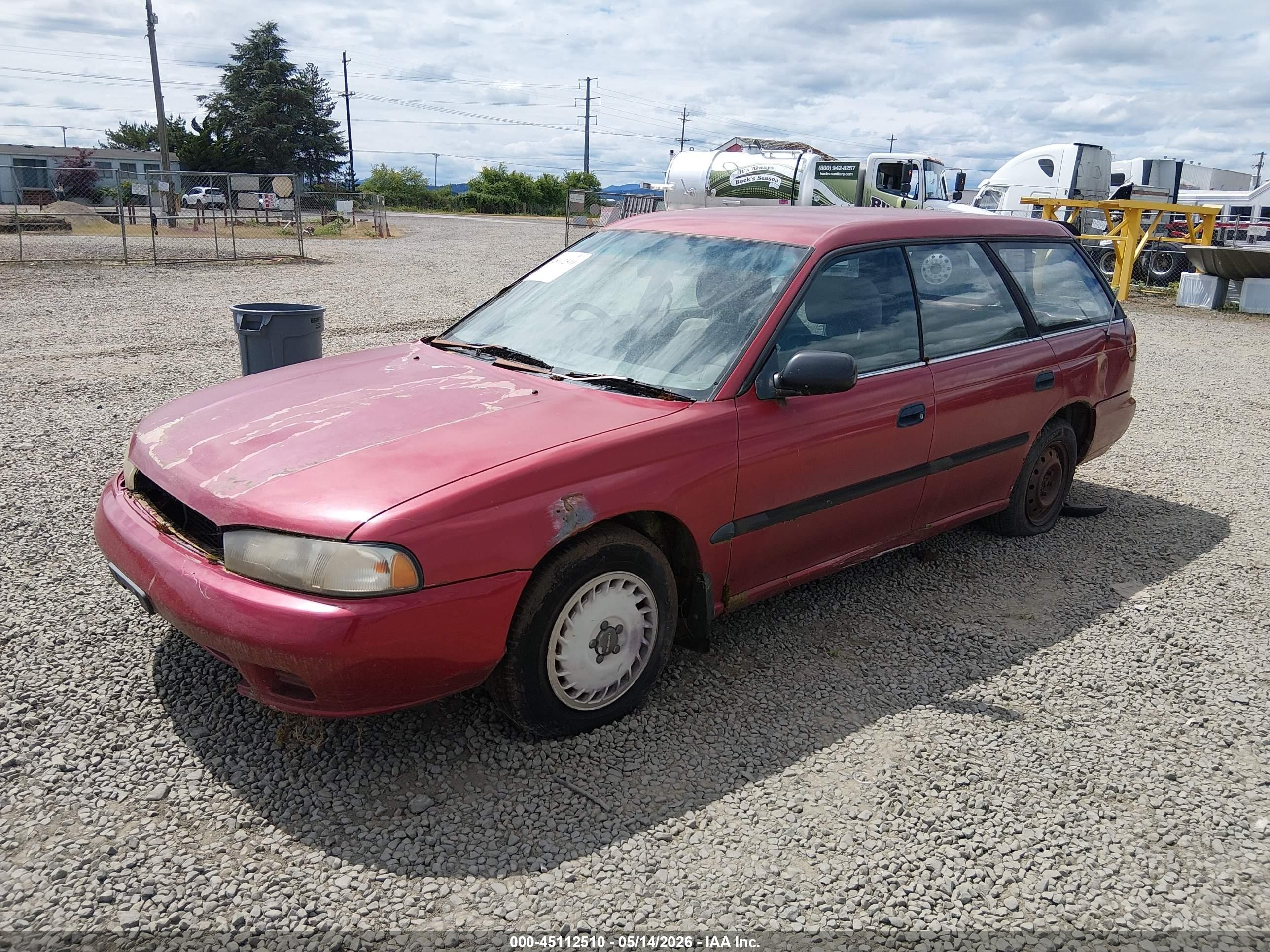 1995 Subaru Legacy Postal Red vin: 4S3BK695XS8346095