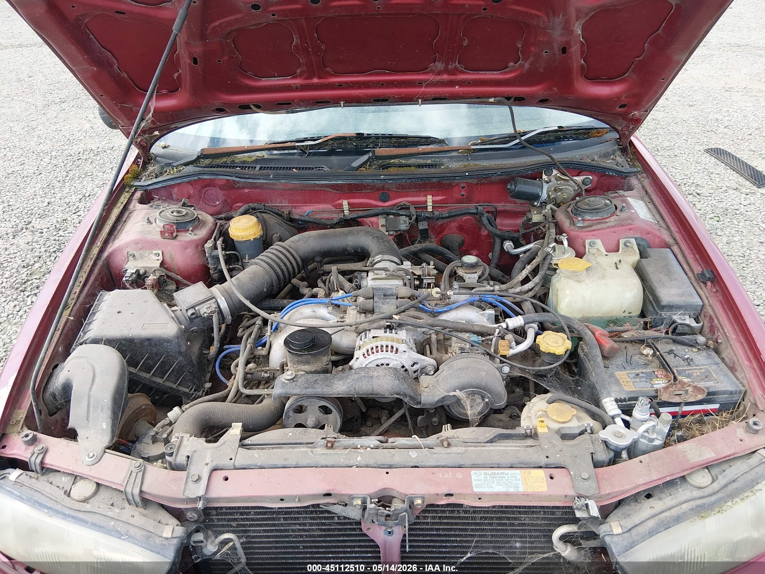 1995 Subaru Legacy Postal Red vin: 4S3BK695XS8346095