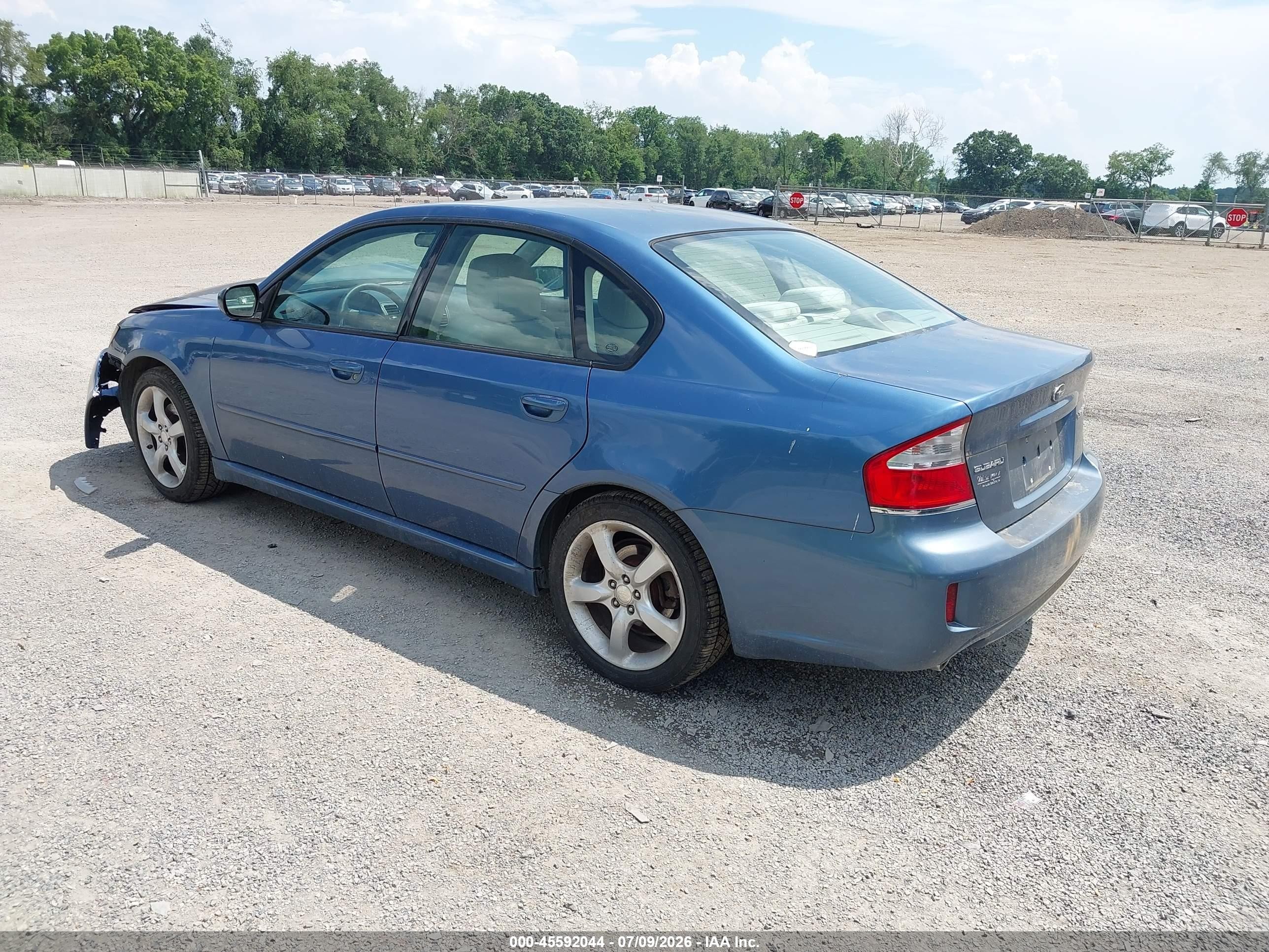 2008 Subaru Legacy (natl) 2.5i (a4)/special Edition Blue vin: 4S3BL616087210512