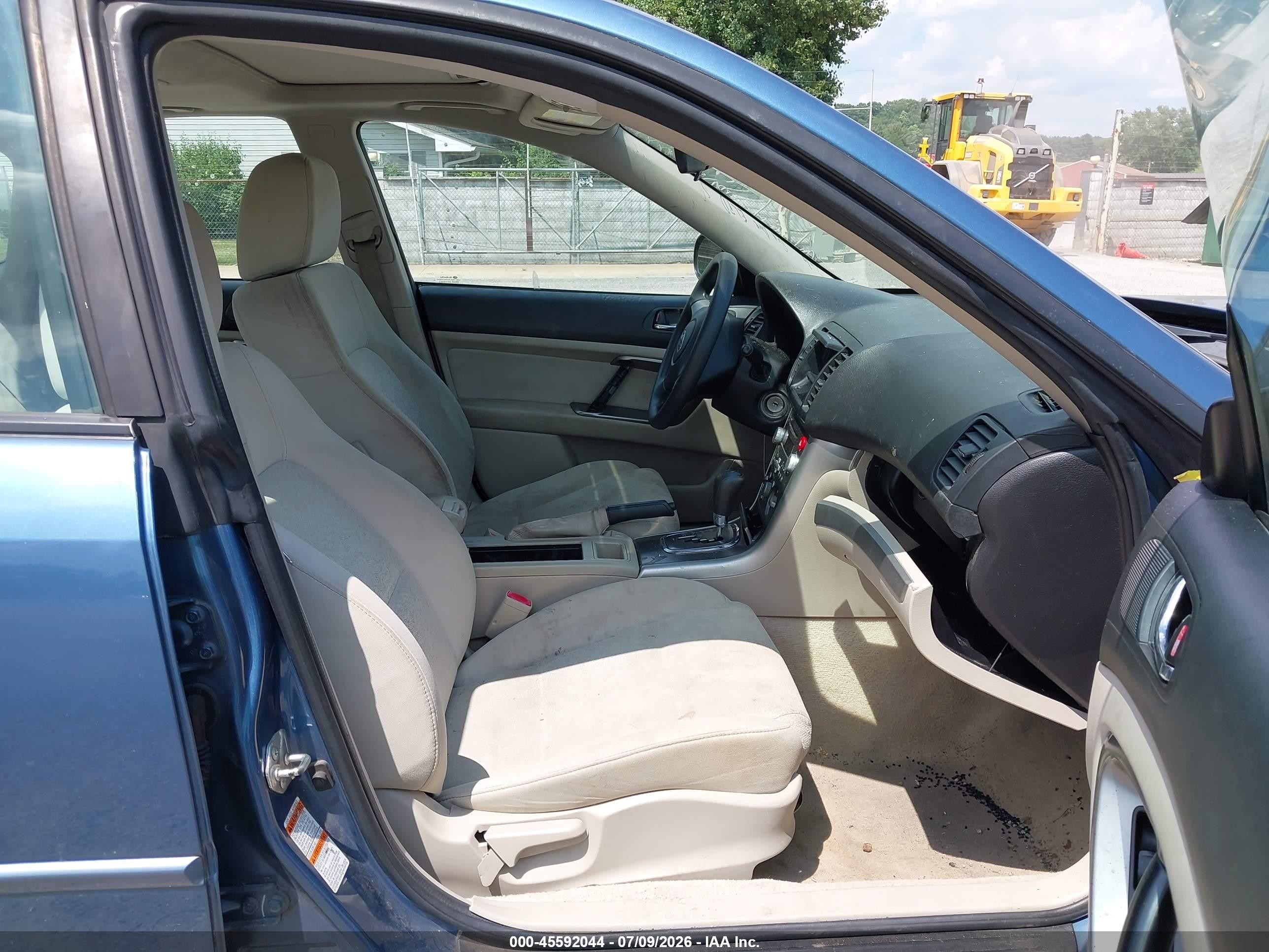 2008 Subaru Legacy (natl) 2.5i (a4)/special Edition Blue vin: 4S3BL616087210512