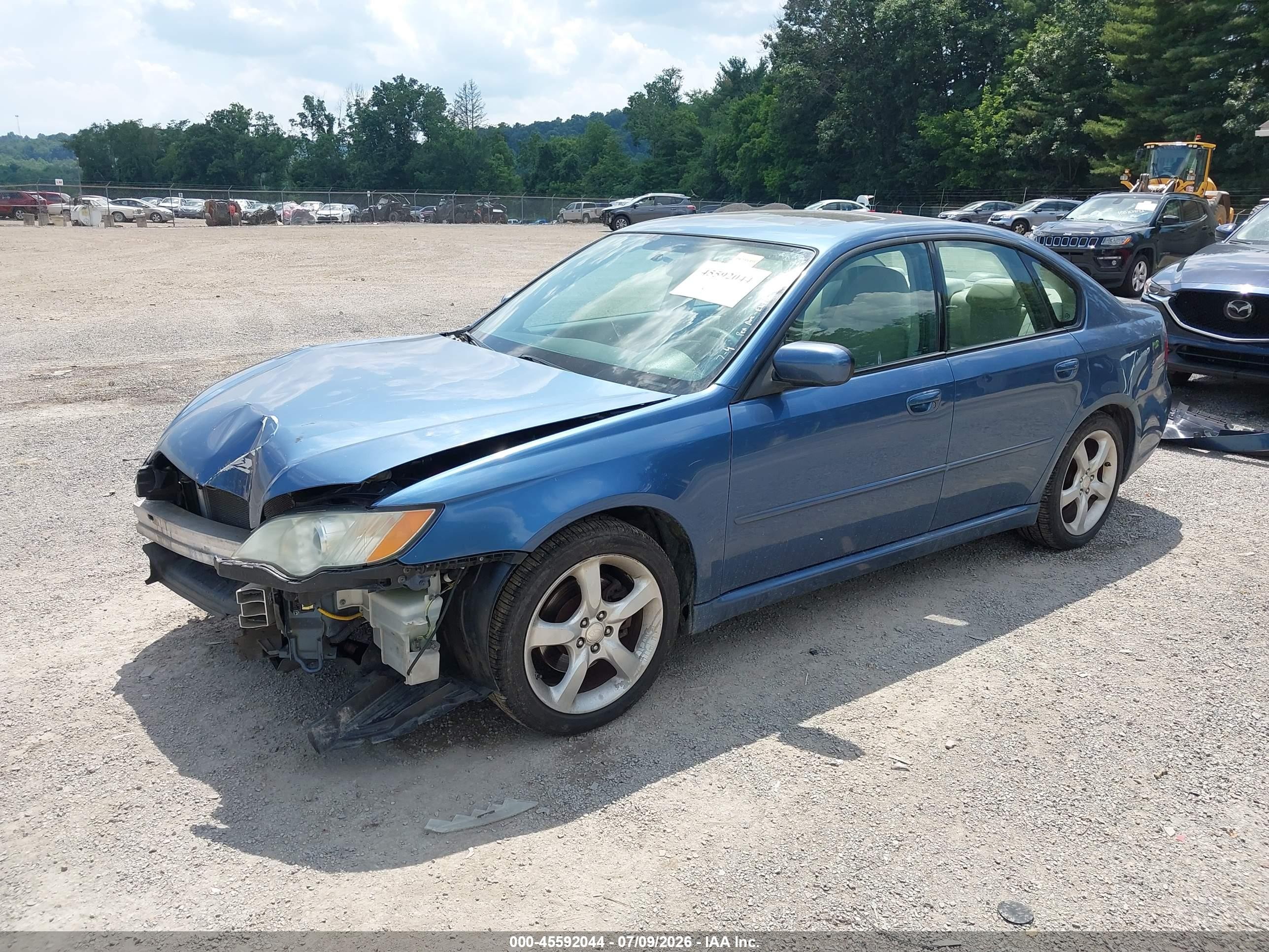 2008 Subaru Legacy (natl) 2.5i (a4)/special Edition Blue vin: 4S3BL616087210512
