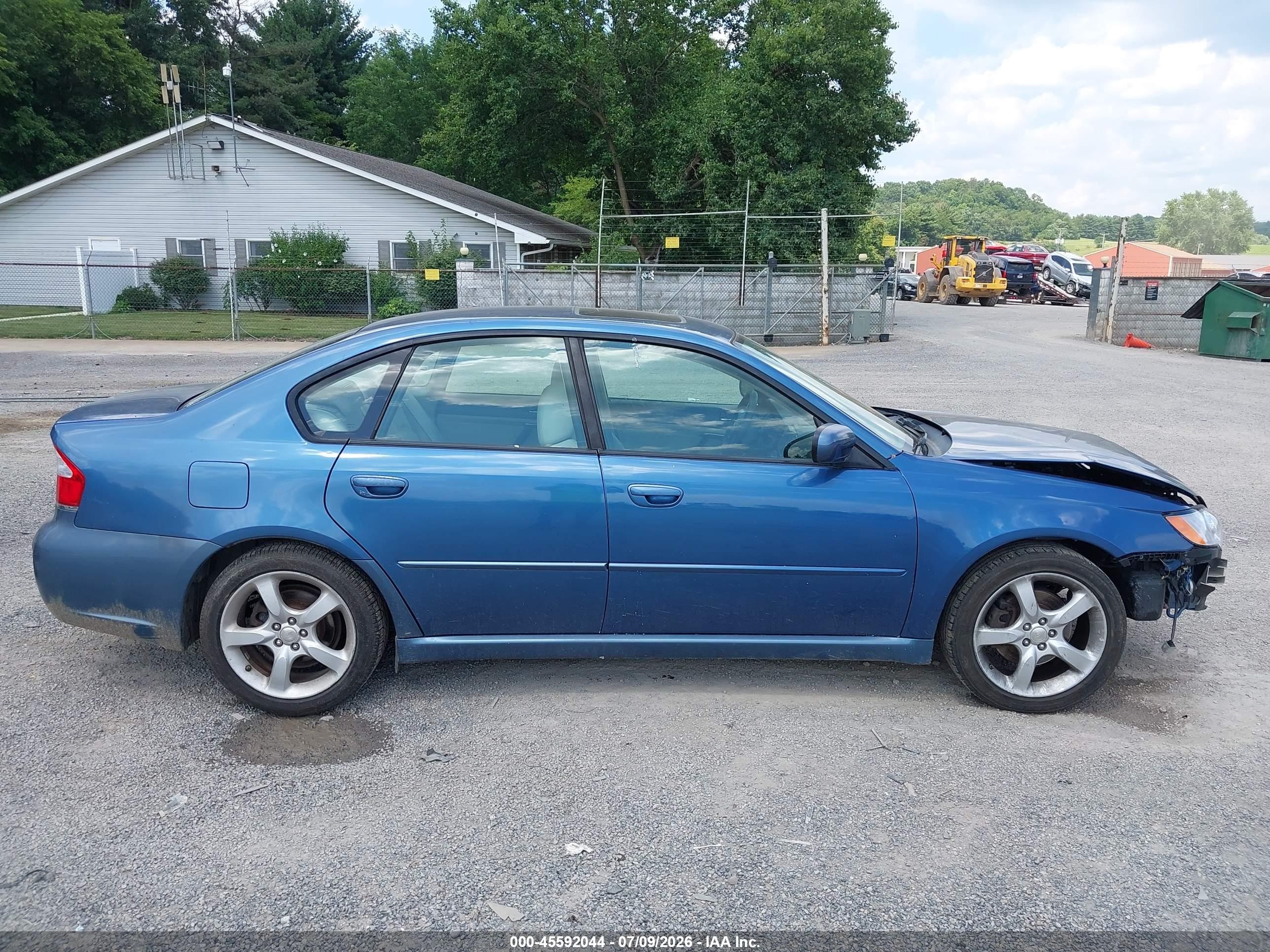 2008 Subaru Legacy (natl) 2.5i (a4)/special Edition Blue vin: 4S3BL616087210512
