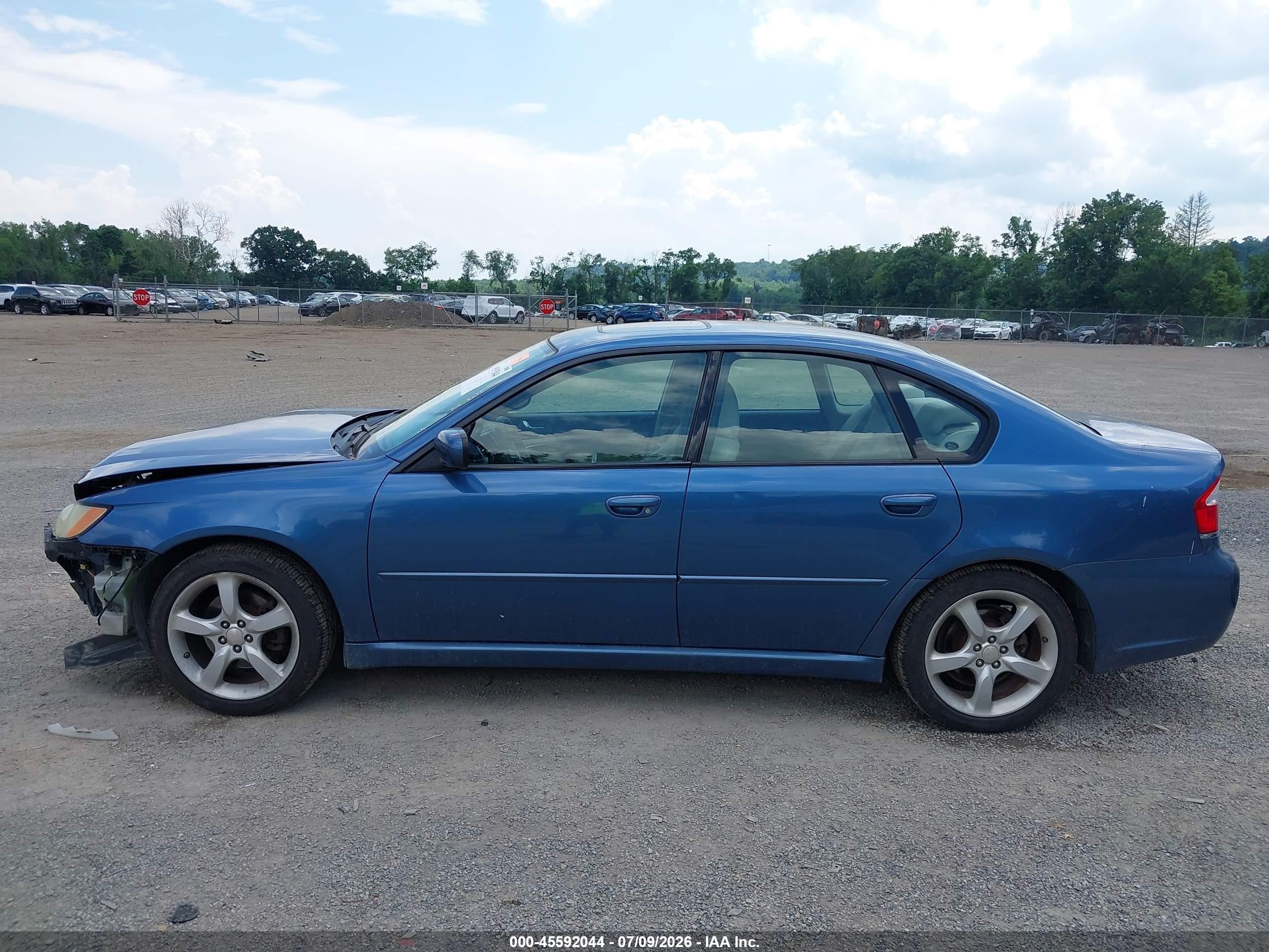 2008 Subaru Legacy (natl) 2.5i (a4)/special Edition Blue vin: 4S3BL616087210512