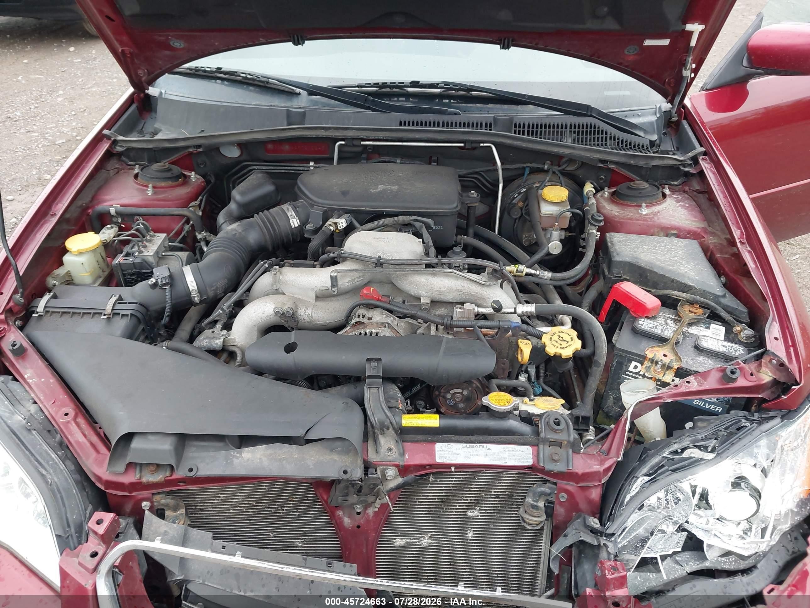 2009 Subaru Legacy 2.5i Red vin: 4S3BL616097212245