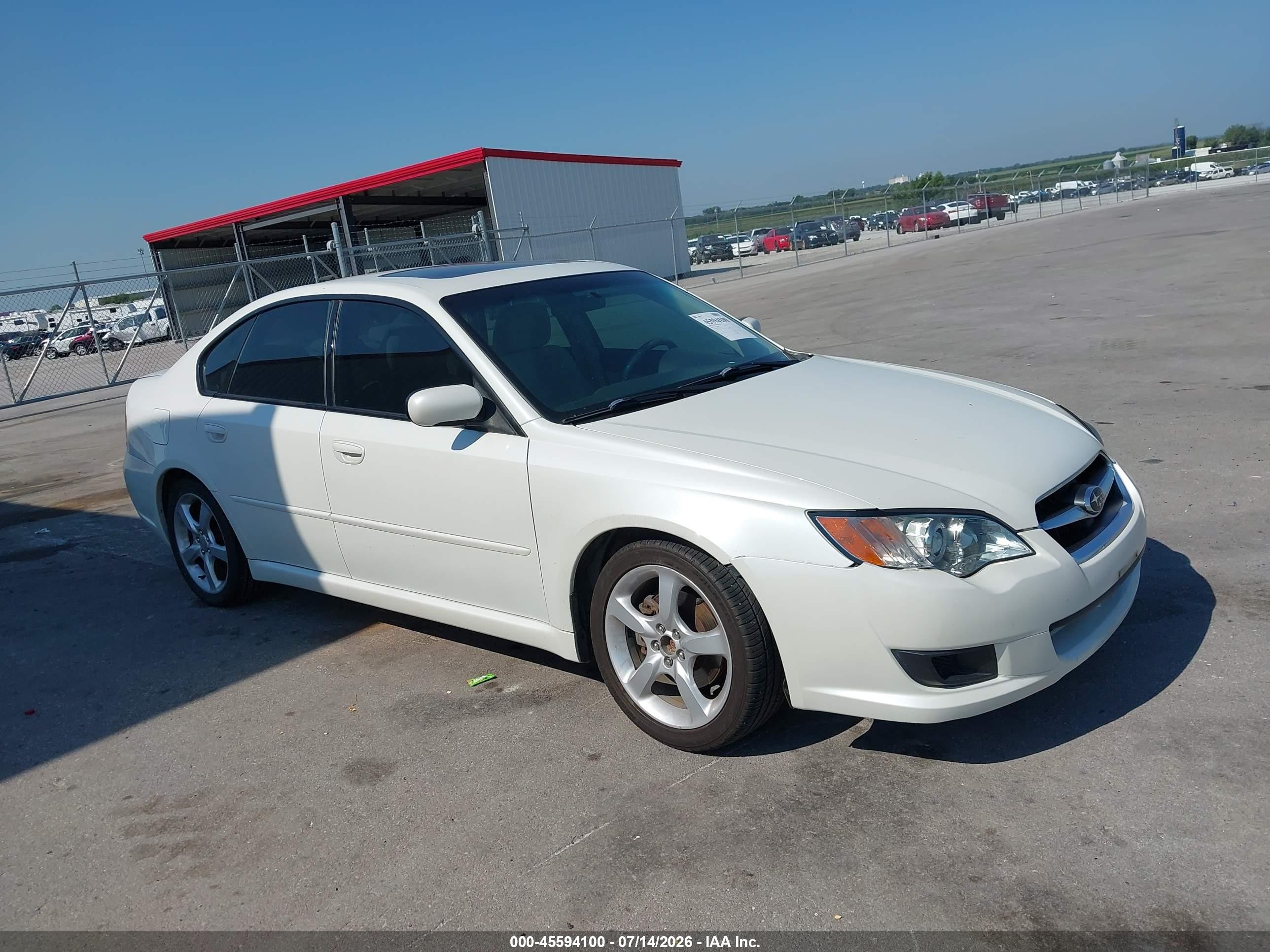 2009 Subaru Legacy 2.5i White vin: 4S3BL616097227165