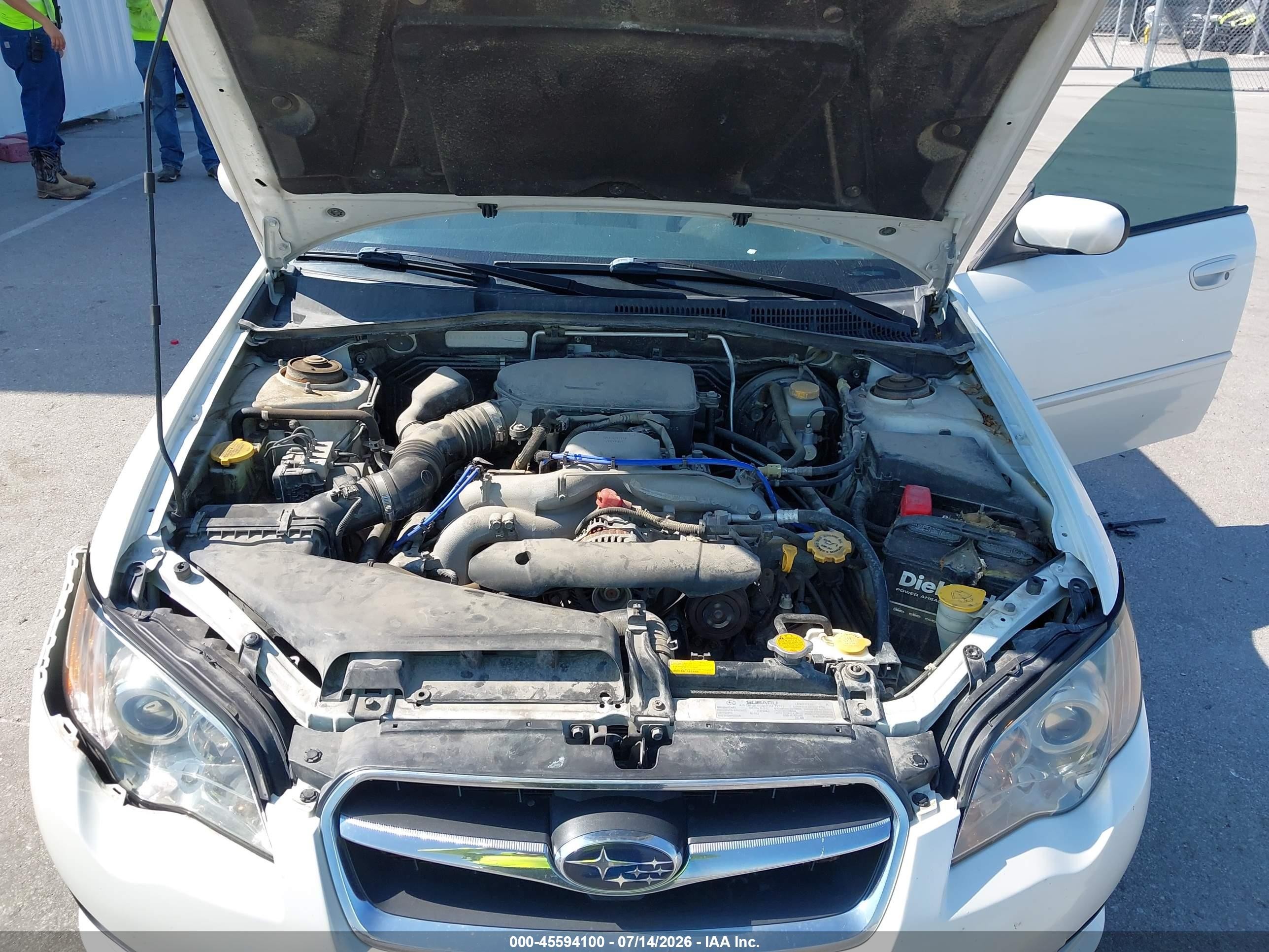 2009 Subaru Legacy 2.5i White vin: 4S3BL616097227165