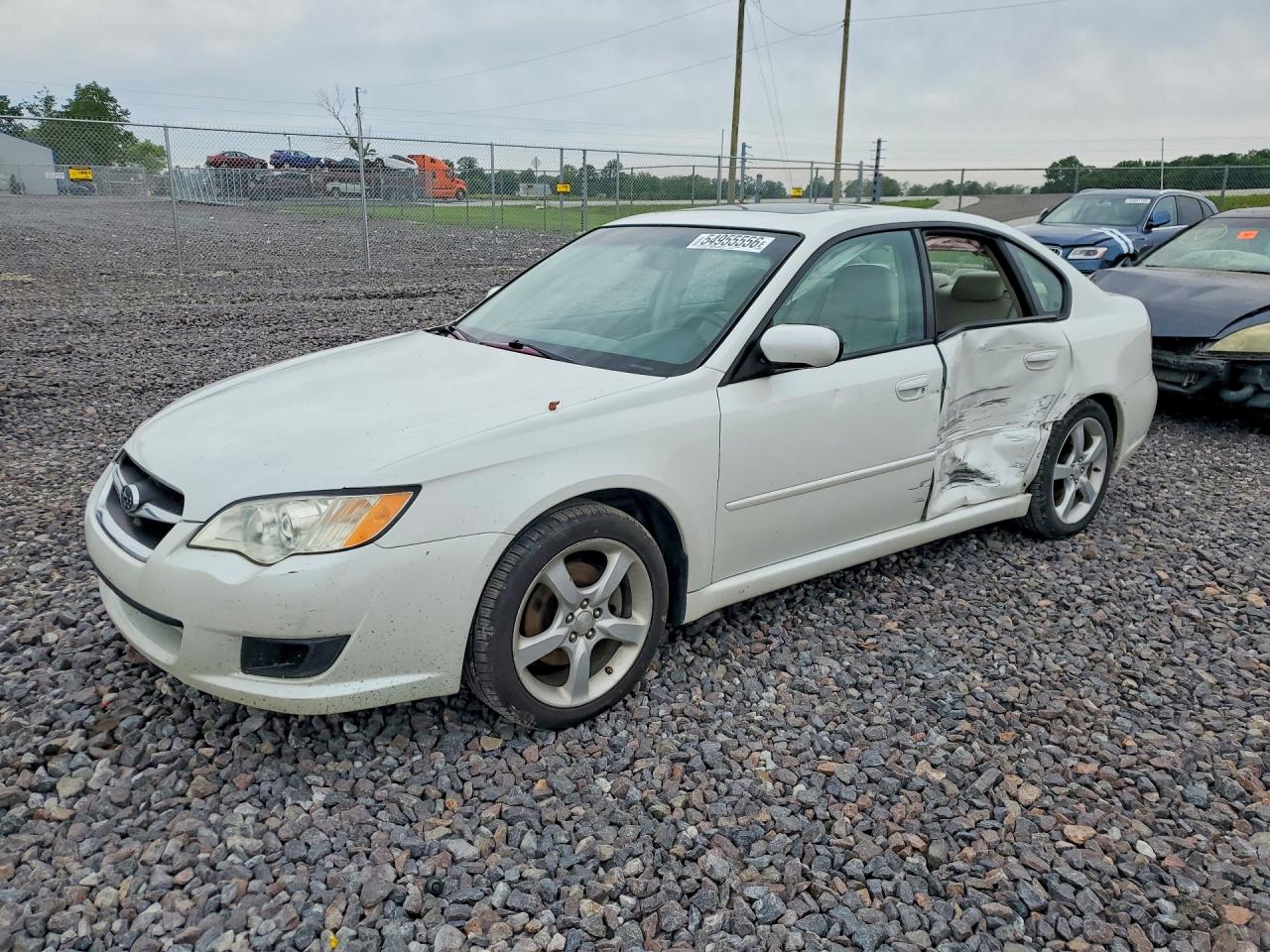 2009 Subaru Legacy 2.5i White vin: 4S3BL616197229121