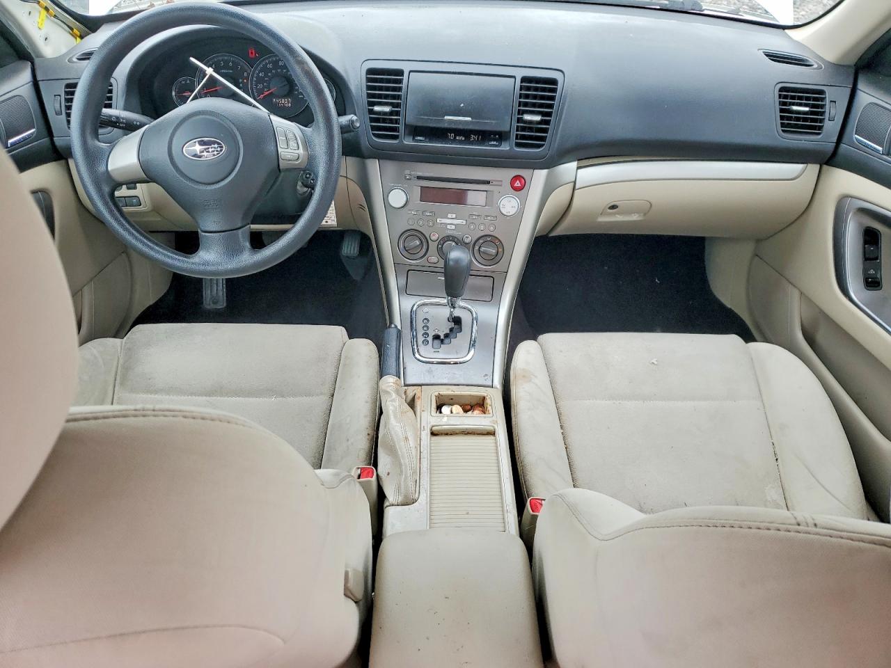 2009 Subaru Legacy 2.5i White vin: 4S3BL616197229121
